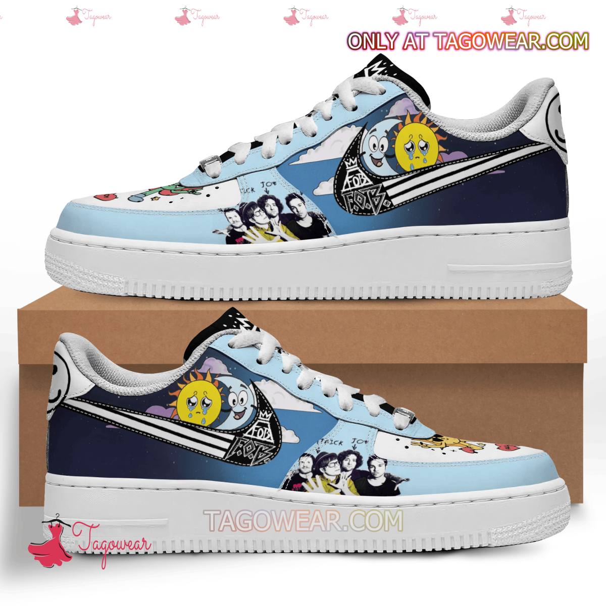 Ideafootwear Fall Out Boy Air Low-Top Sneakers Shoes For Men And Women 3