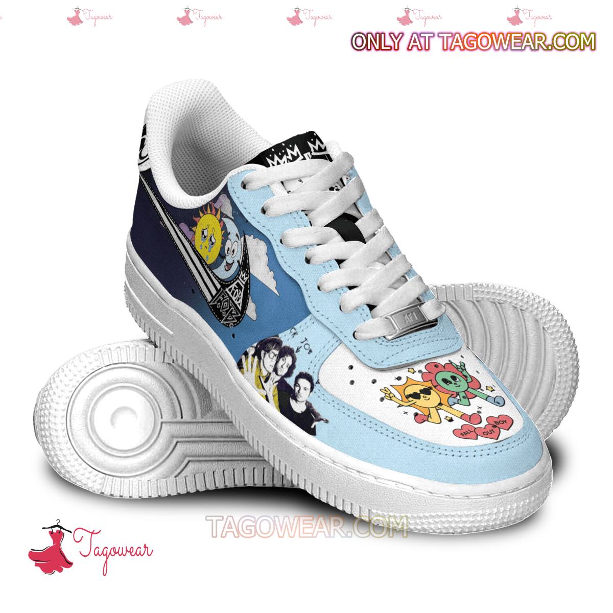 Ideafootwear Fall Out Boy Air Low-Top Sneakers Shoes For Men And Women 2