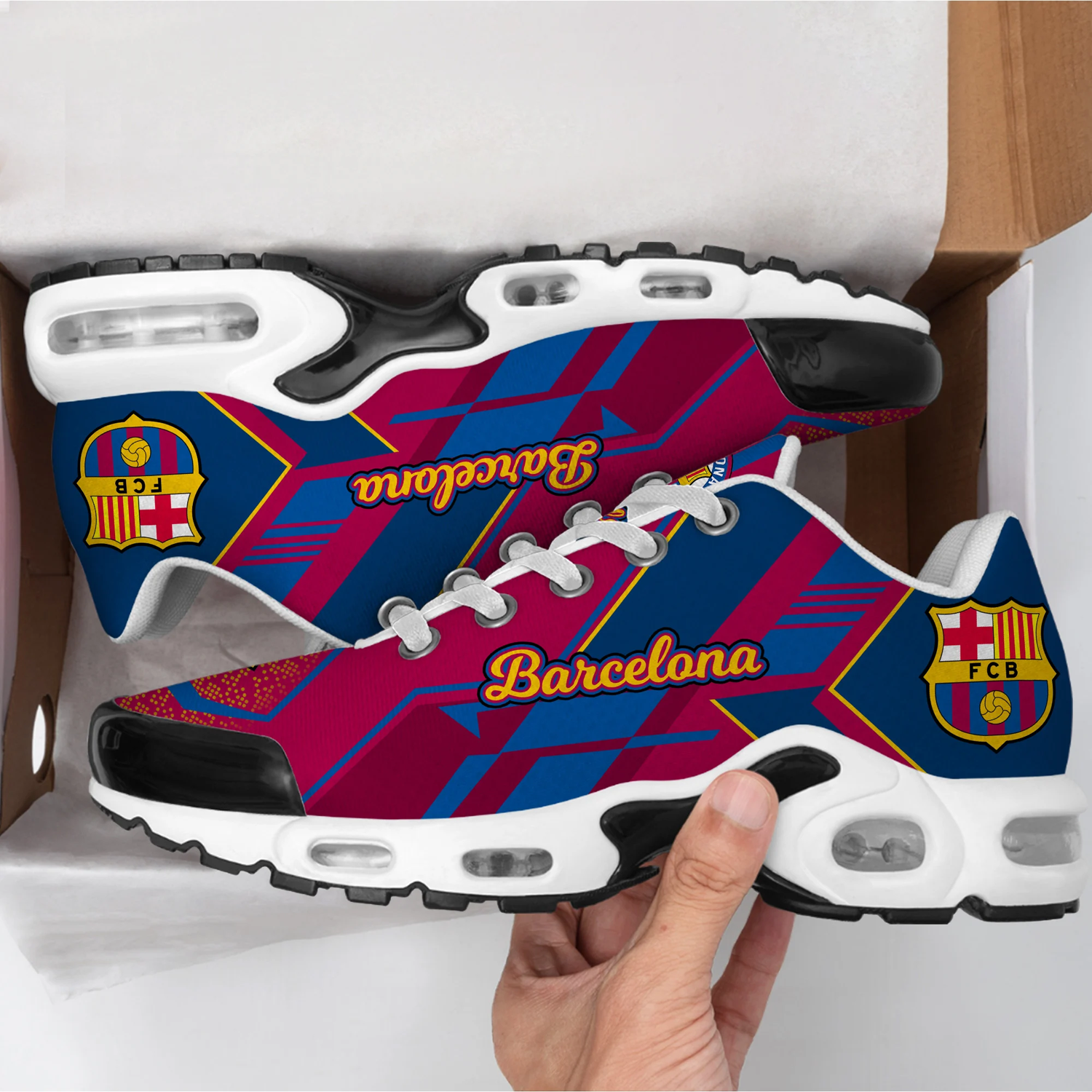 Ideafootwear FC Barcelona TN Shoes Sneakers For Men And Women