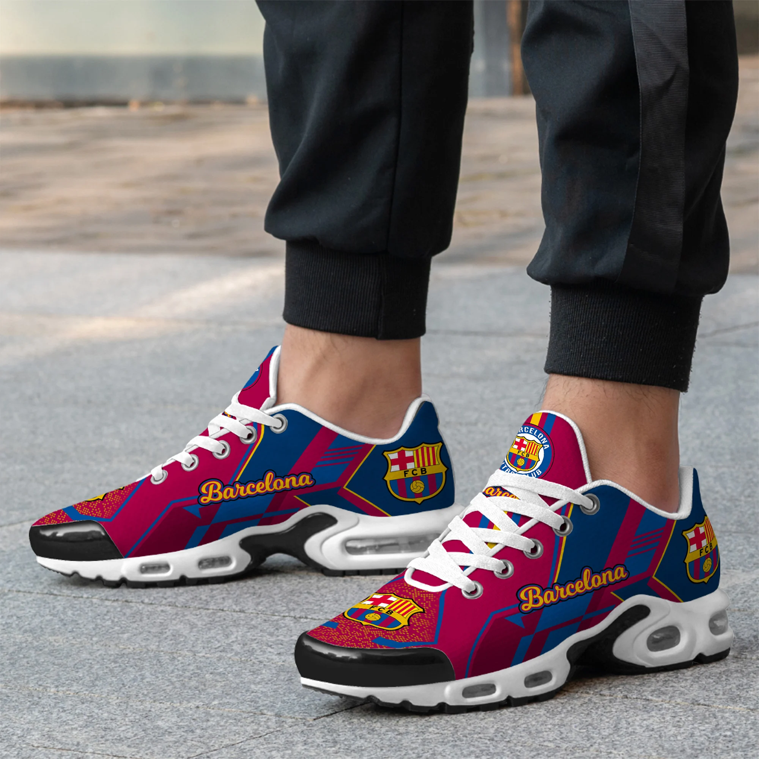 Ideafootwear FC Barcelona TN Shoes Sneakers For Men And Women