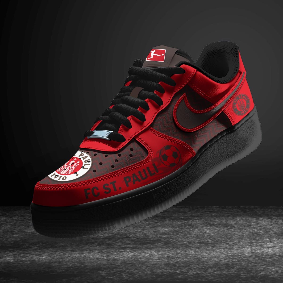 Ideafootwear FC St. Pauli Air Low-Top Sneakers Shoes For Men And Women 1