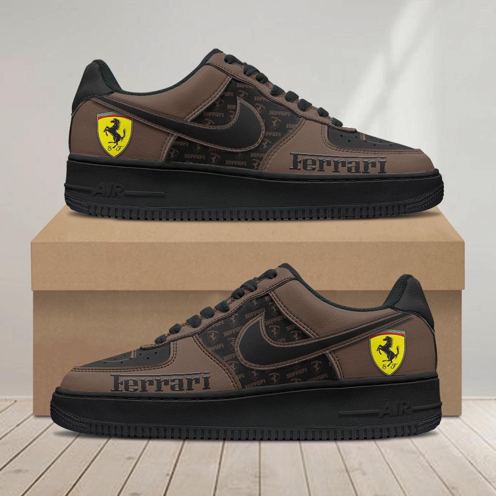 Ideafootwear Ferrari Air Low-Top Sneakers Shoes For Men And Women 1