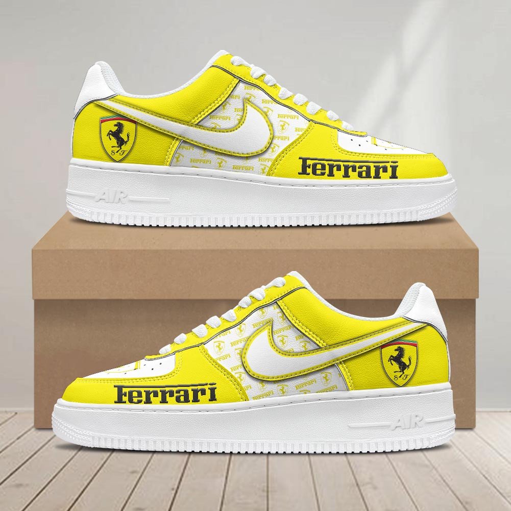 Ideafootwear Ferrari Air Low-Top Sneakers Shoes For Men And Women 1