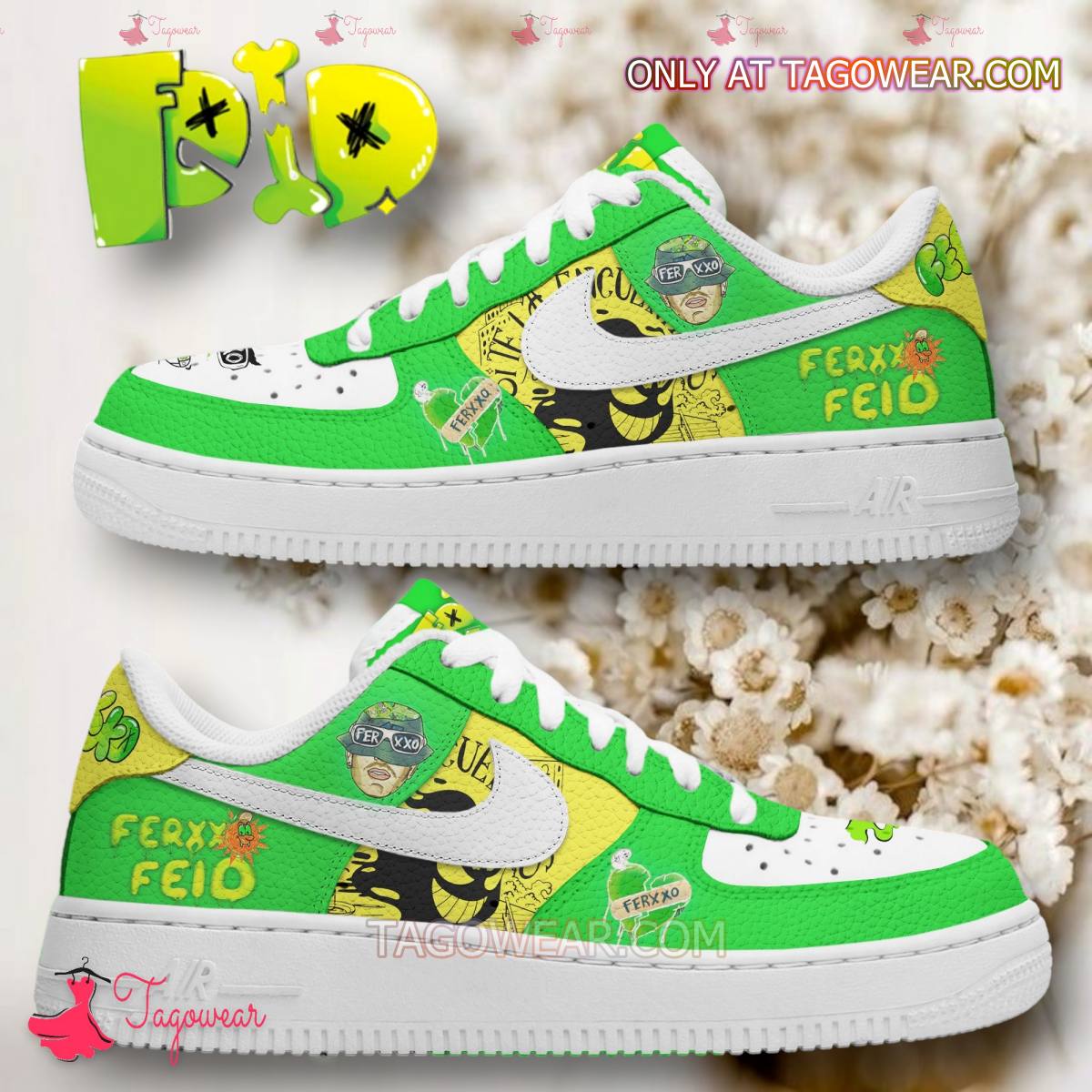 Ideafootwear Ferxxo Feid Air Low-Top Sneakers Shoes For Men And Women 1