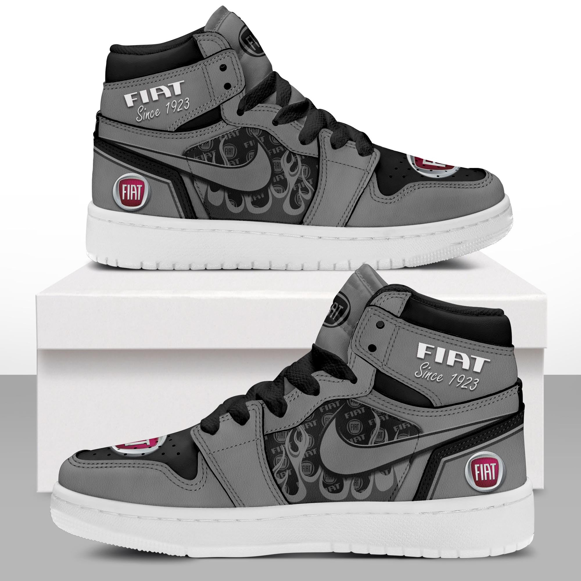 Ideafootwear Fiat AJ1 High Sneakers Shoes For Men And Women