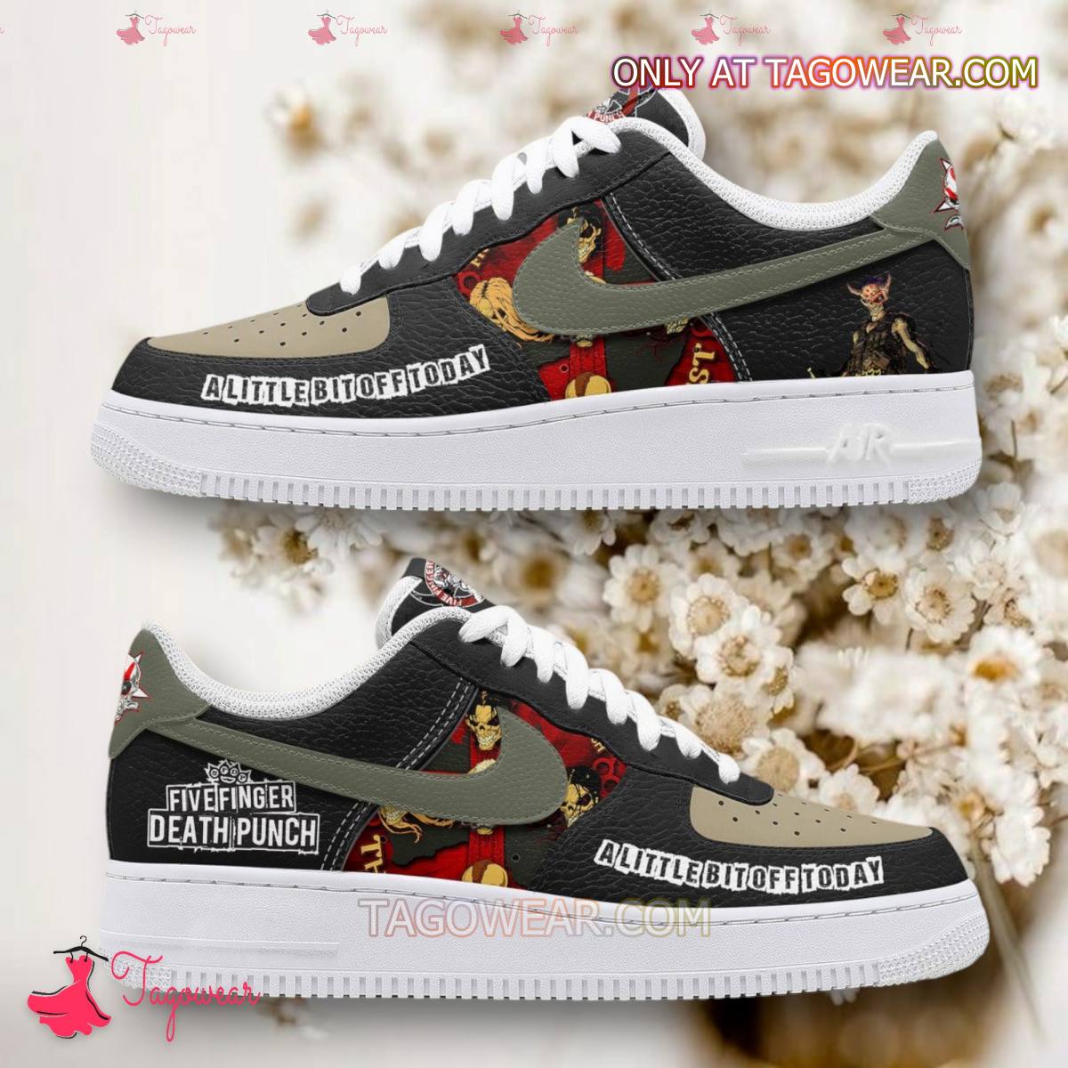 Ideafootwear Five Finger Death Punch Air Low-Top Sneakers Shoes For Men And Women 1