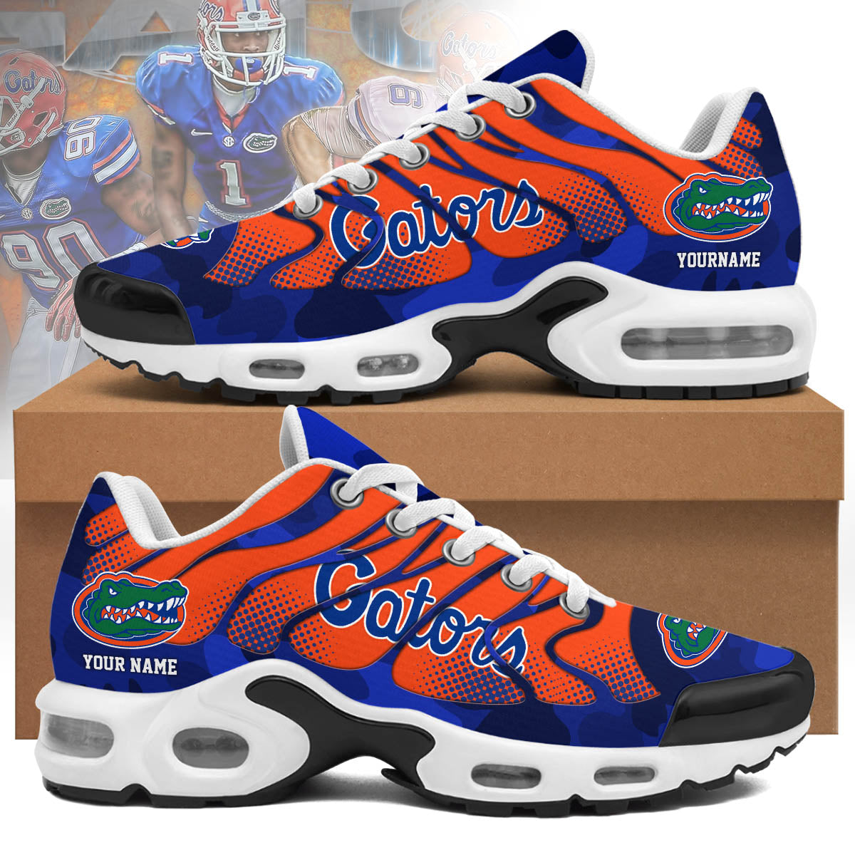 Ideafootwear Florida Gators TN Shoes Sneakers For Men And Women