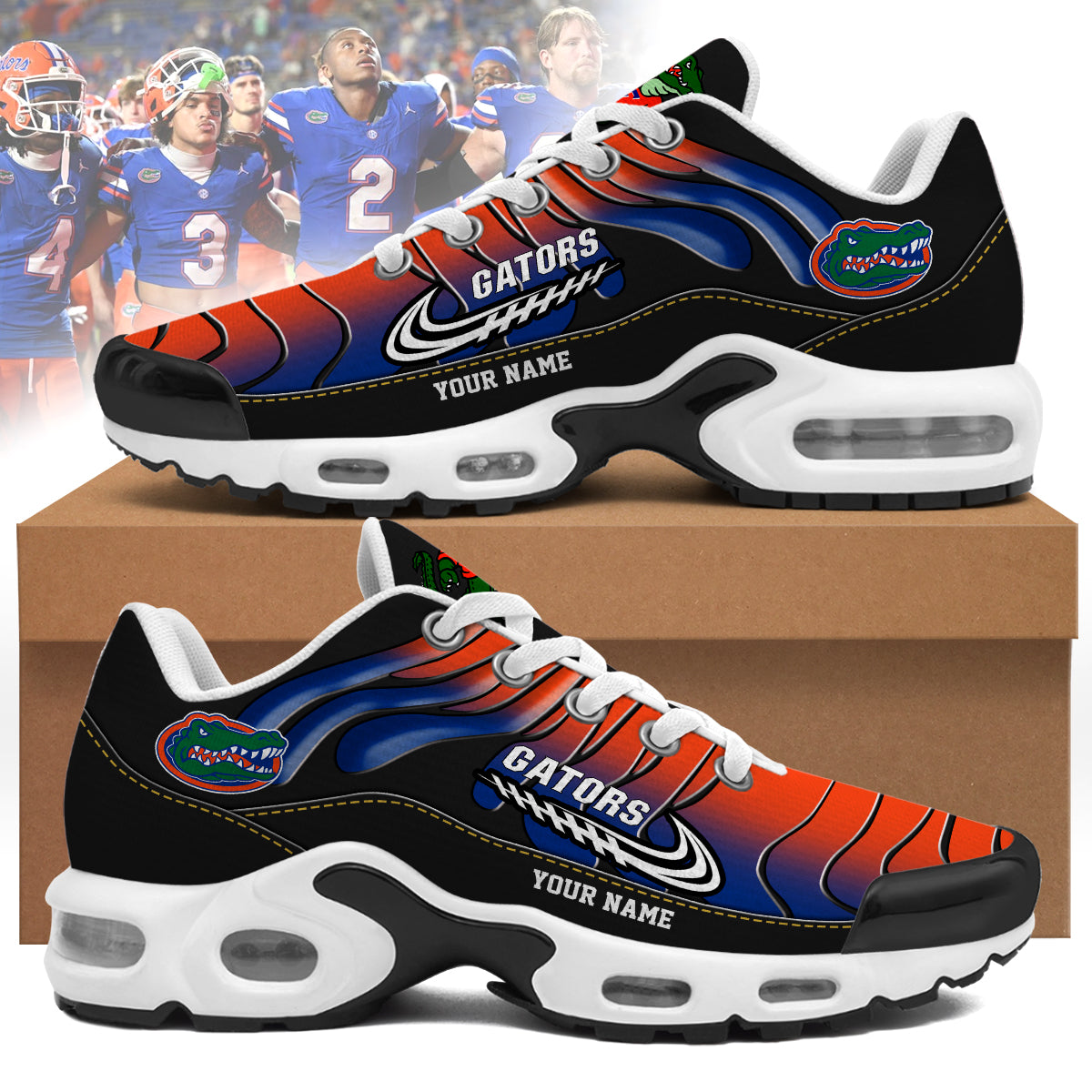 Ideafootwear Florida Gators TN Shoes Sneakers For Men And Women