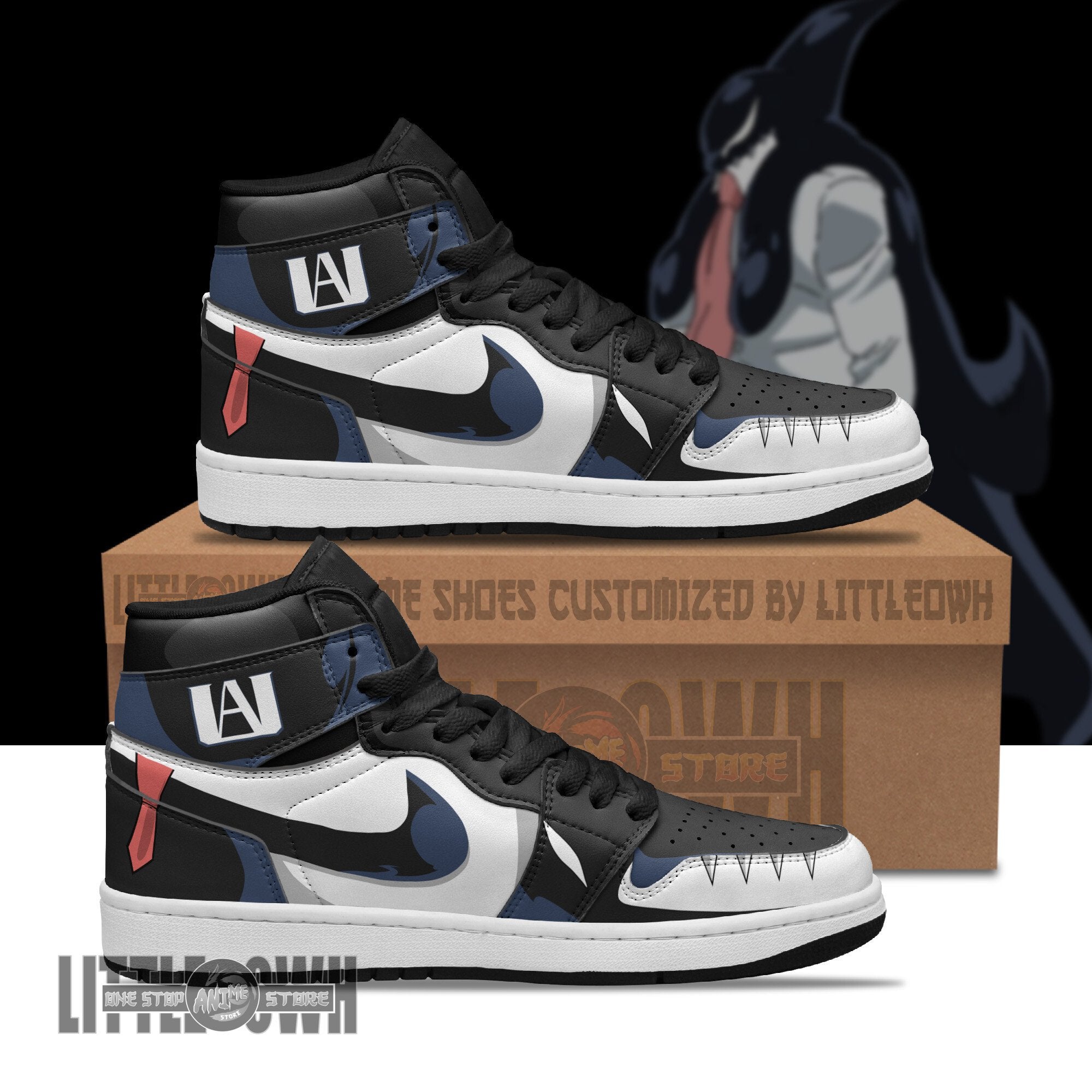 Ideafootwear Gang Orca AJ1 High Sneakers Shoes For Men And Women