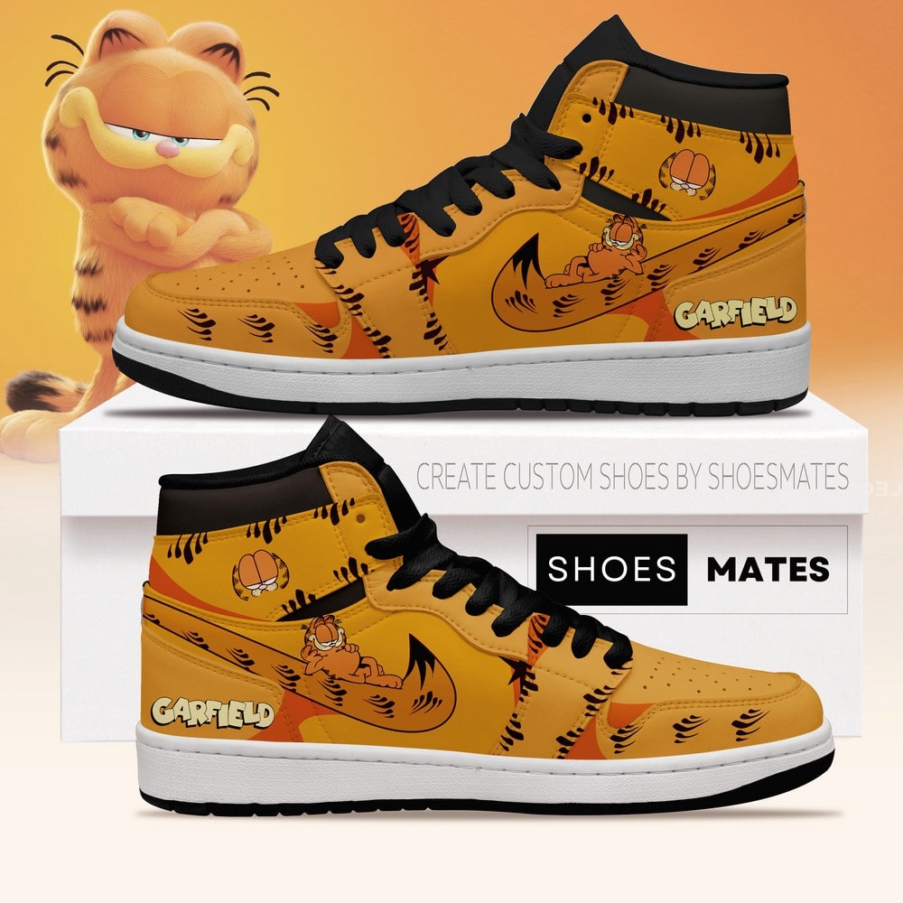 Ideafootwear Garfield AJ1 High Sneakers Shoes For Men And Women
