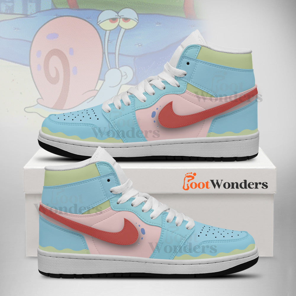 Ideafootwear Garry snail AJ1 High Sneakers Shoes For Men And Women