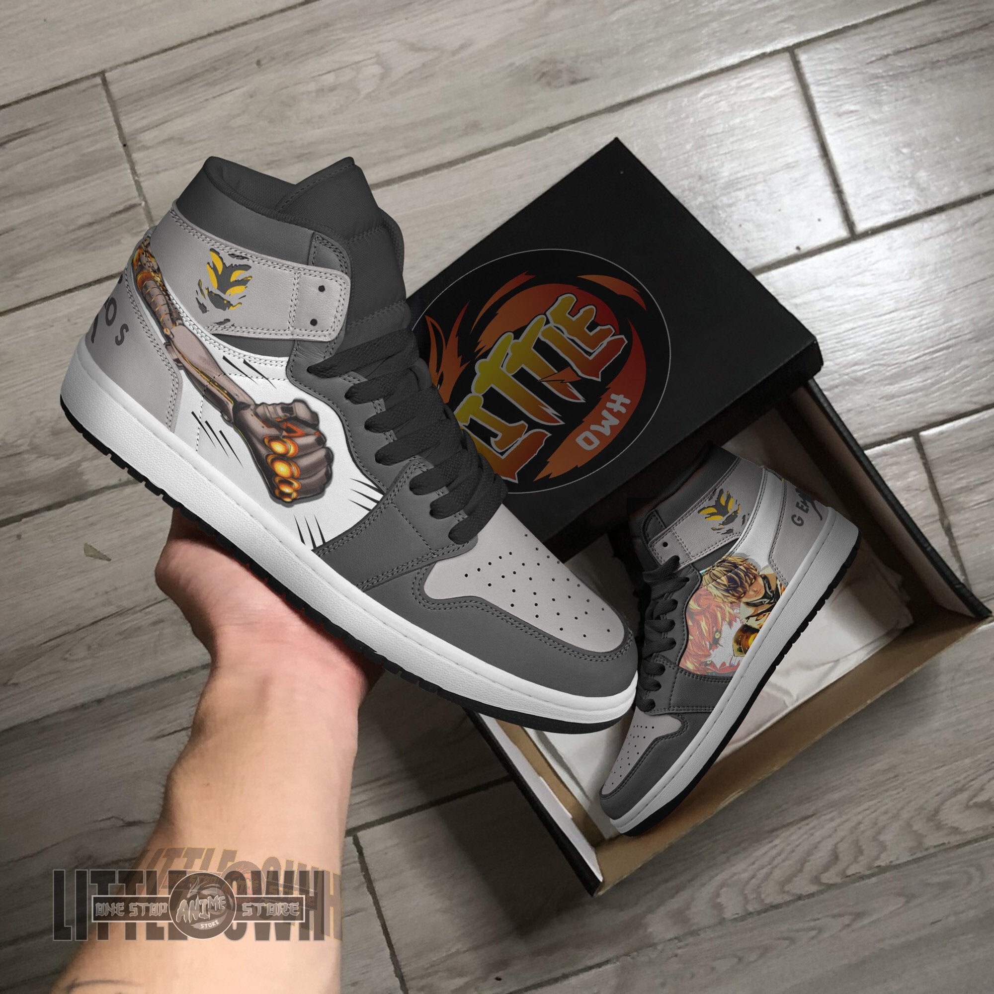 Ideafootwear Genos AJ1 High Sneakers Shoes For Men And Women