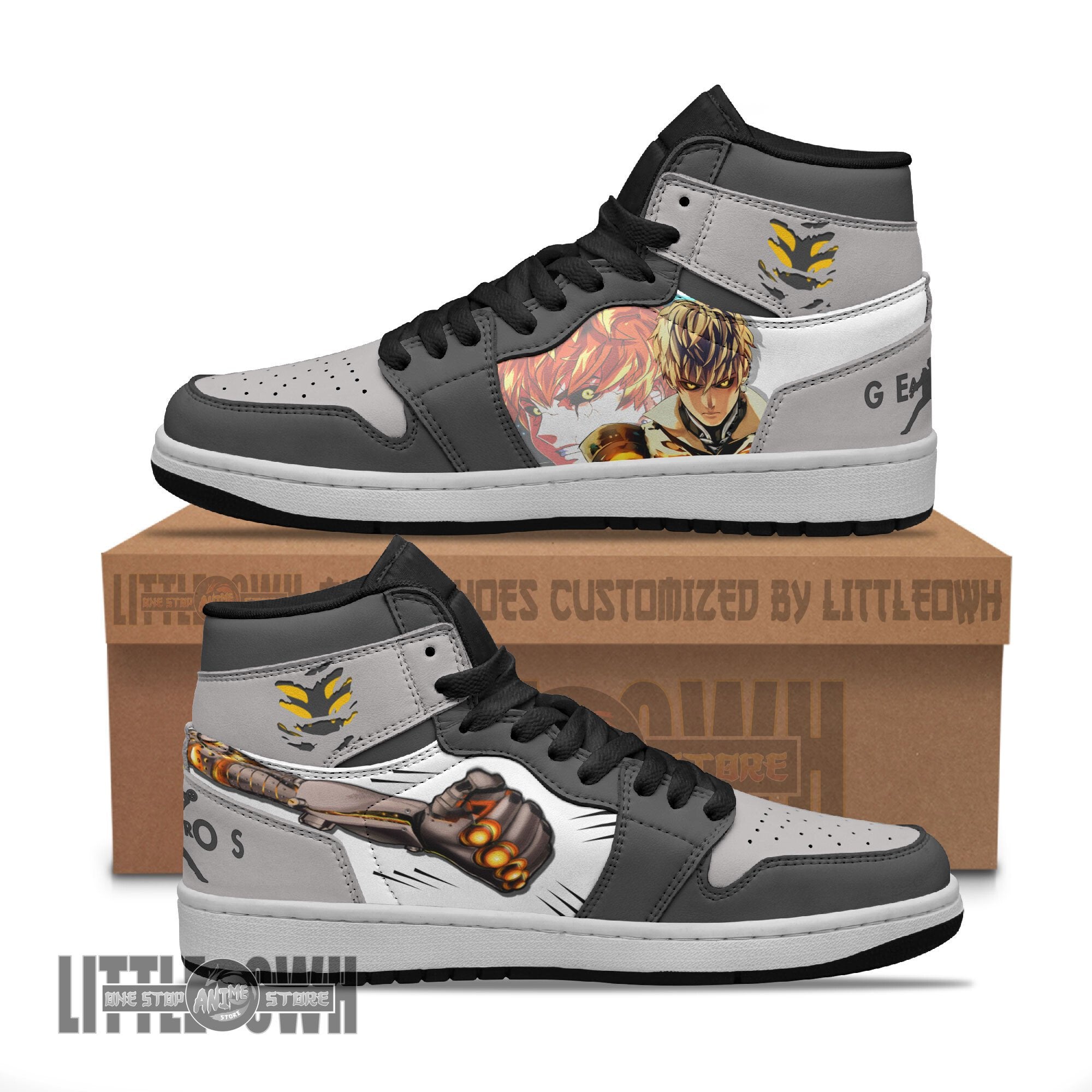 Ideafootwear Genos AJ1 High Sneakers Shoes For Men And Women