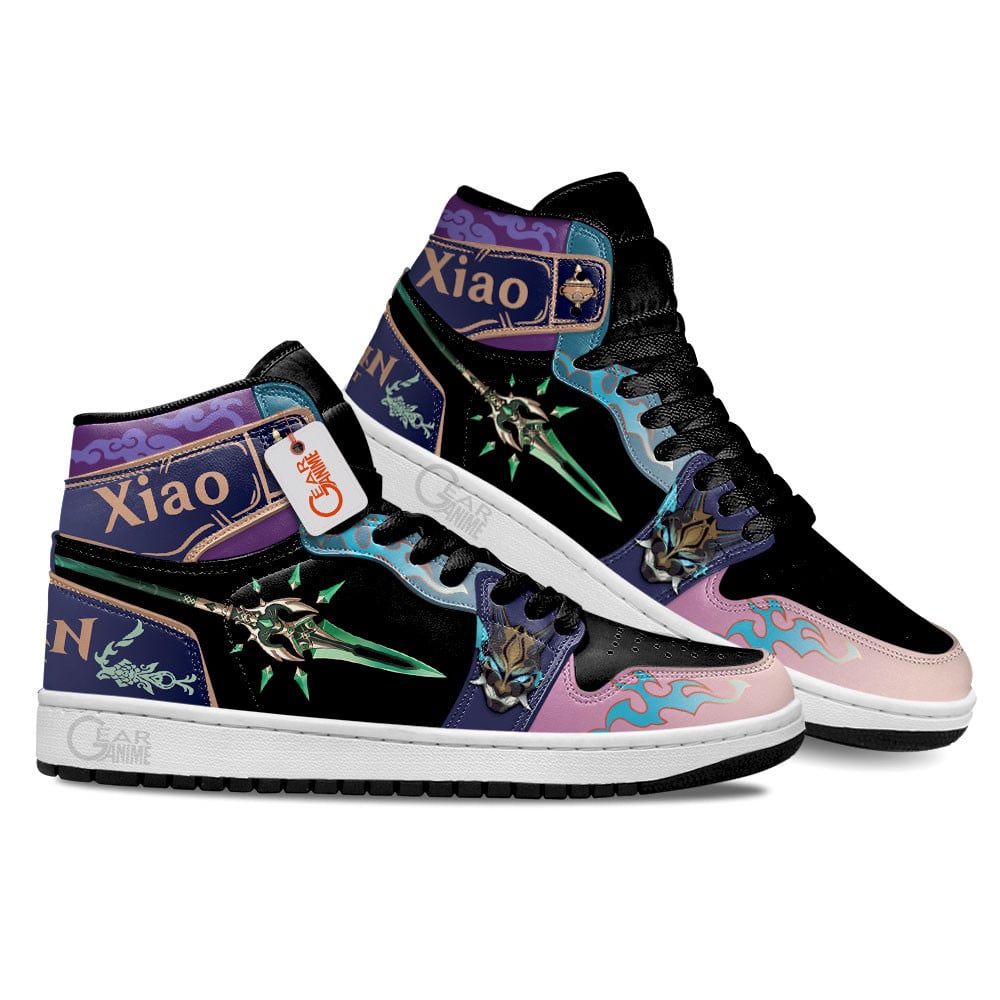 Ideafootwear Genshin Impact AJ1 High Sneakers Shoes For Men And Women