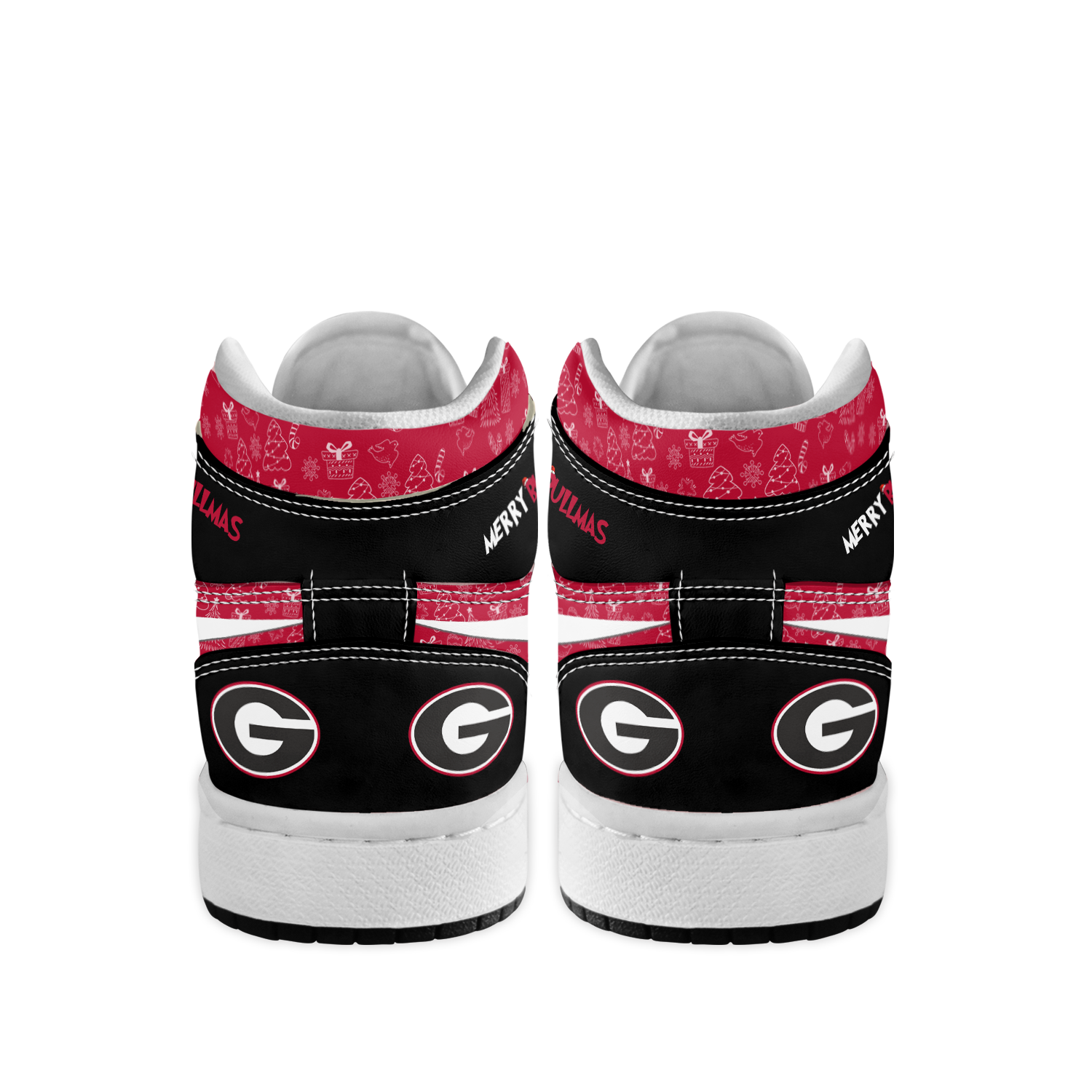 Ideafootwear Georgia Bulldogs x The Grinch x Christmas AJ1 High Sneakers Shoes For Men And Women