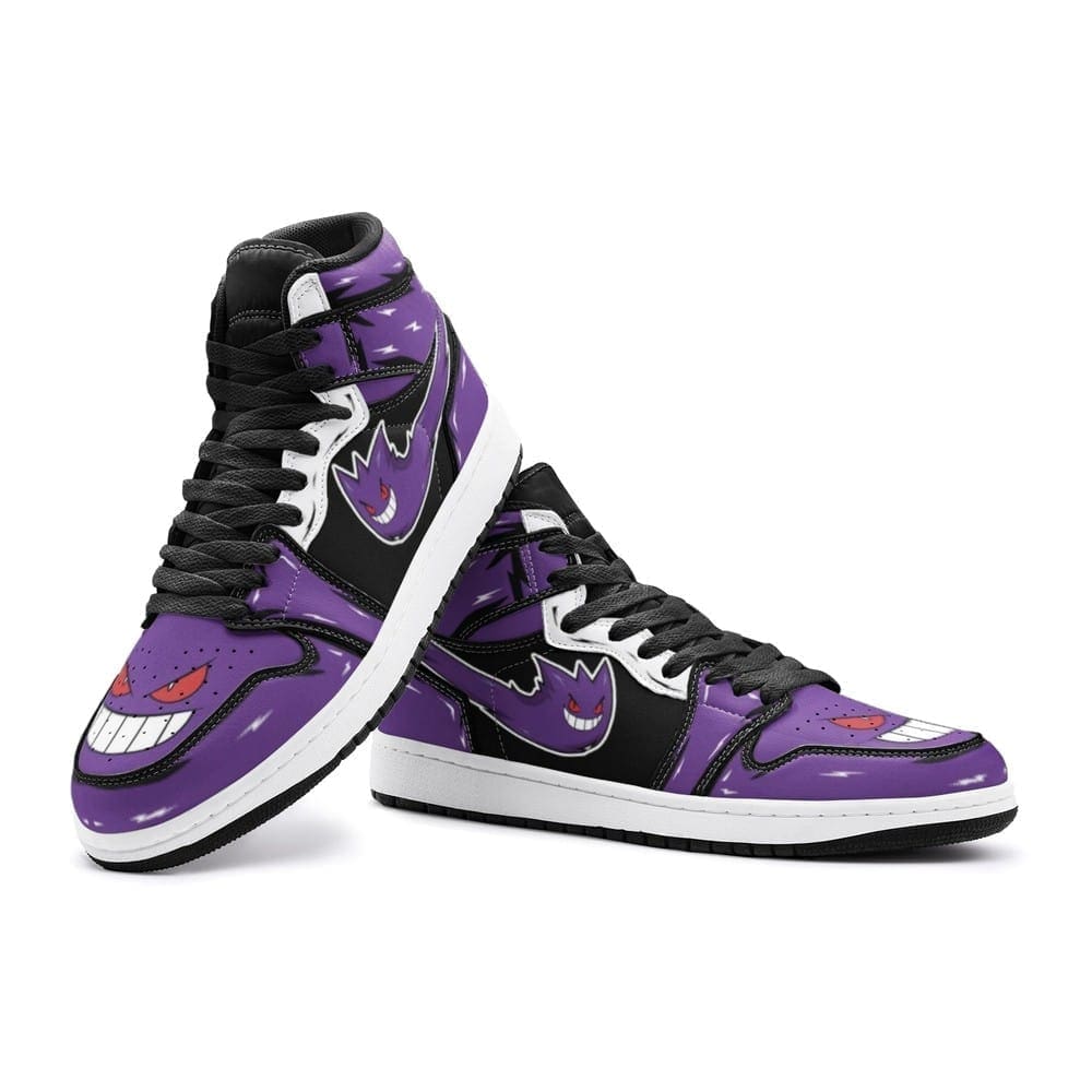 Ideafootwear Ghost Gengar AJ1 High Sneakers Shoes For Men And Women