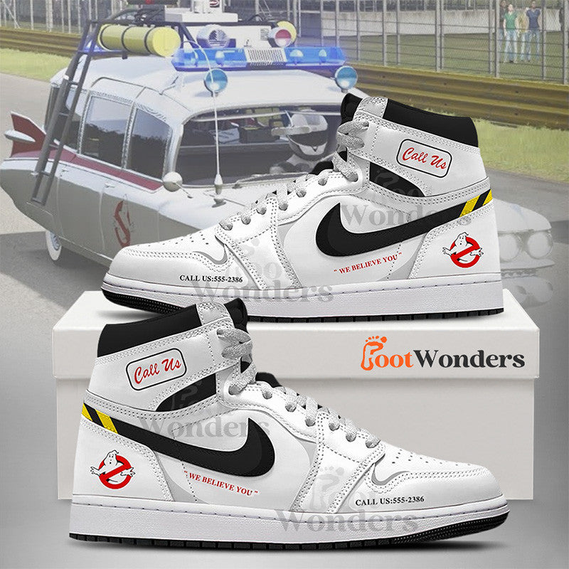 Ideafootwear Ghostbuster AJ1 High Sneakers Shoes For Men And Women