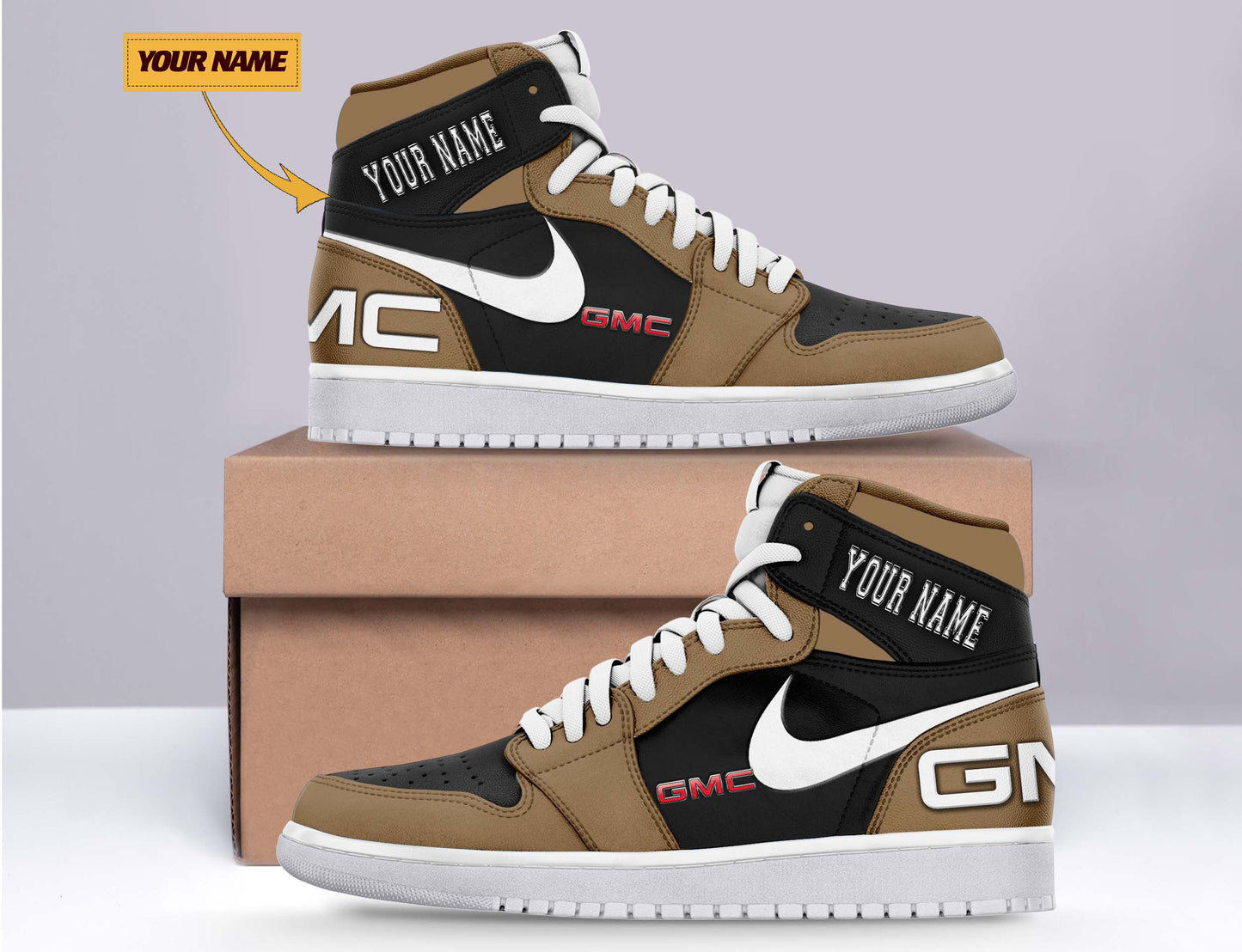 Ideafootwear GMC AJ1 High Sneakers Shoes For Men And Women