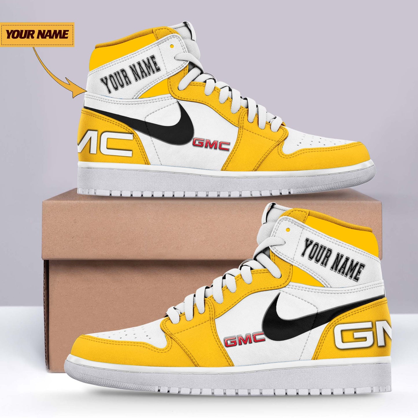 Ideafootwear GMC AJ1 High Sneakers Shoes For Men And Women