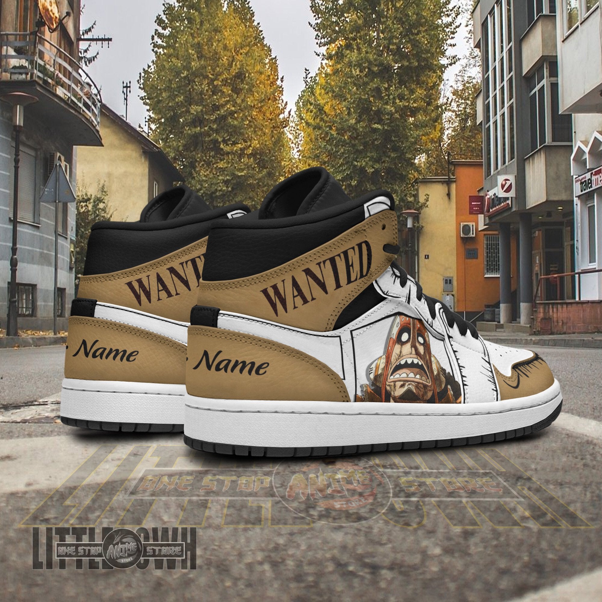 Ideafootwear God Usopp AJ1 High Sneakers Shoes For Men And Women