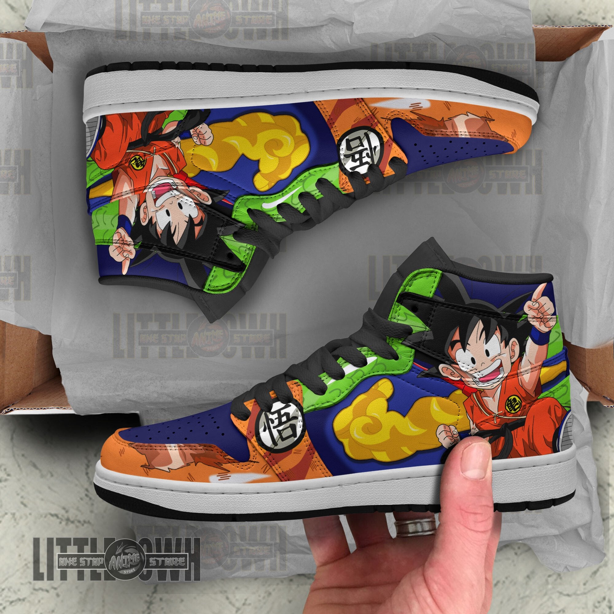 Ideafootwear Goku AJ1 High Sneakers Shoes For Men And Women