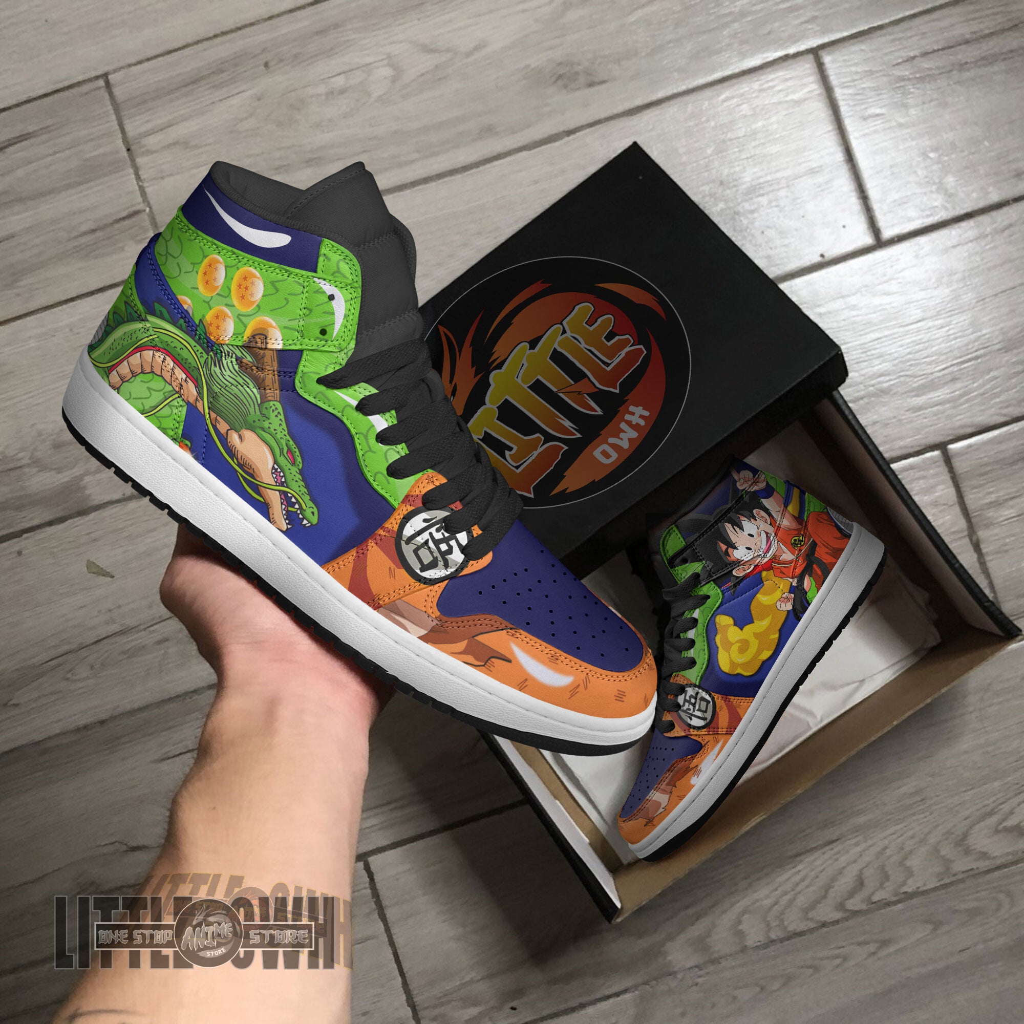 Ideafootwear Goku AJ1 High Sneakers Shoes For Men And Women