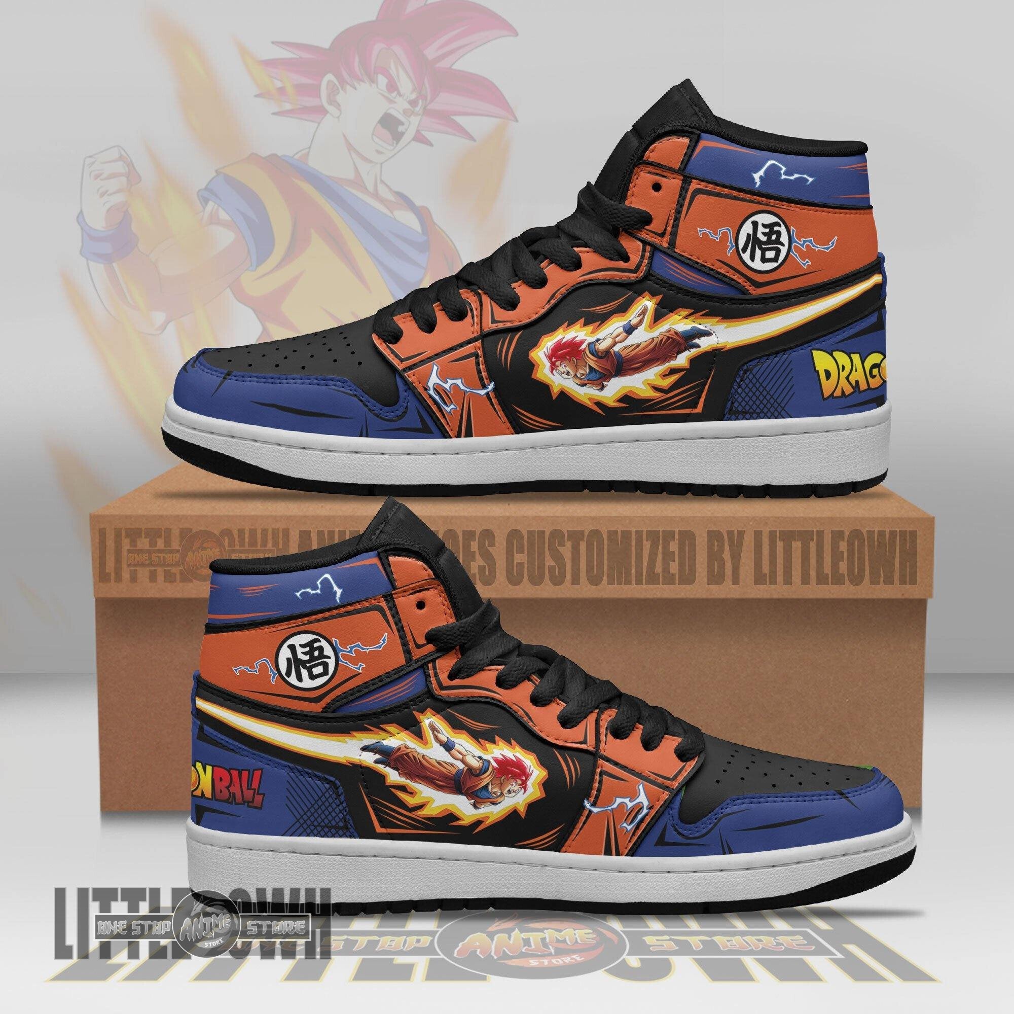 Ideafootwear Goku AJ1 High Sneakers Shoes For Men And Women