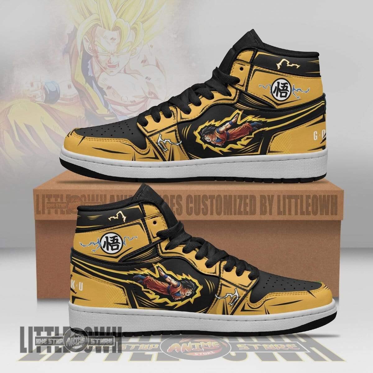 Ideafootwear Goku AJ1 High Sneakers Shoes For Men And Women
