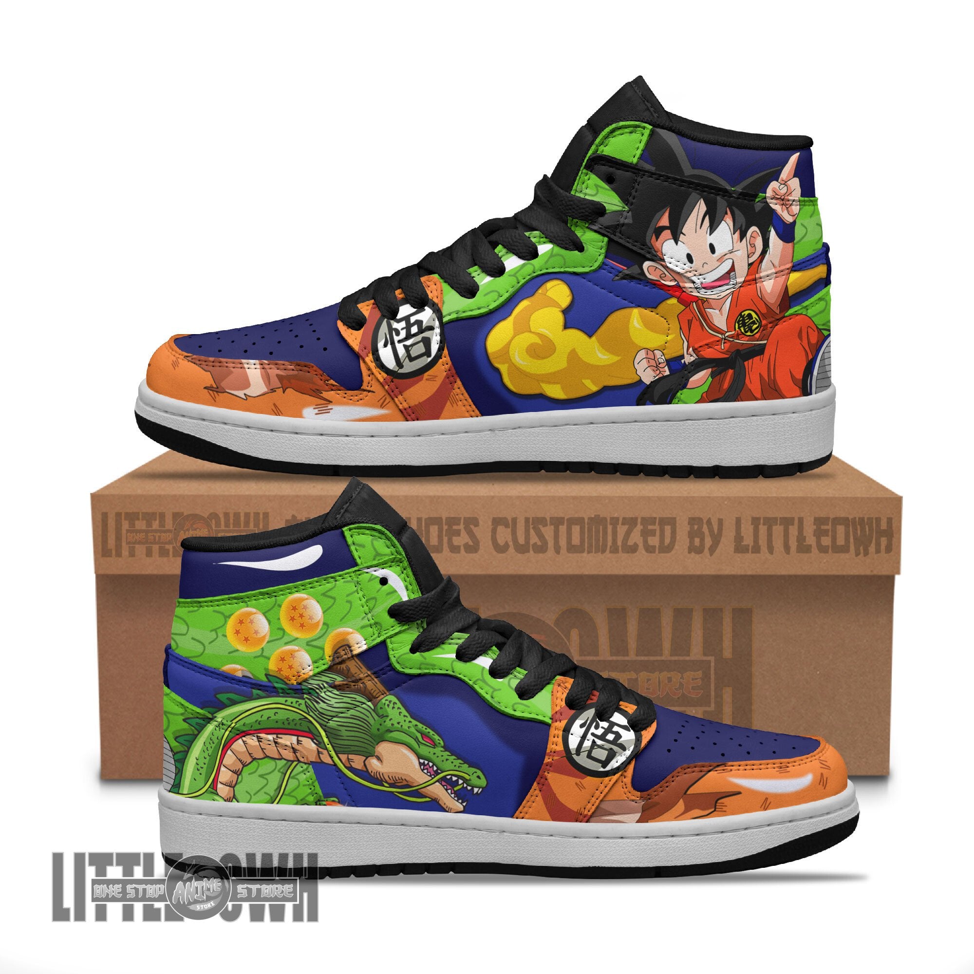 Ideafootwear Goku AJ1 High Sneakers Shoes For Men And Women