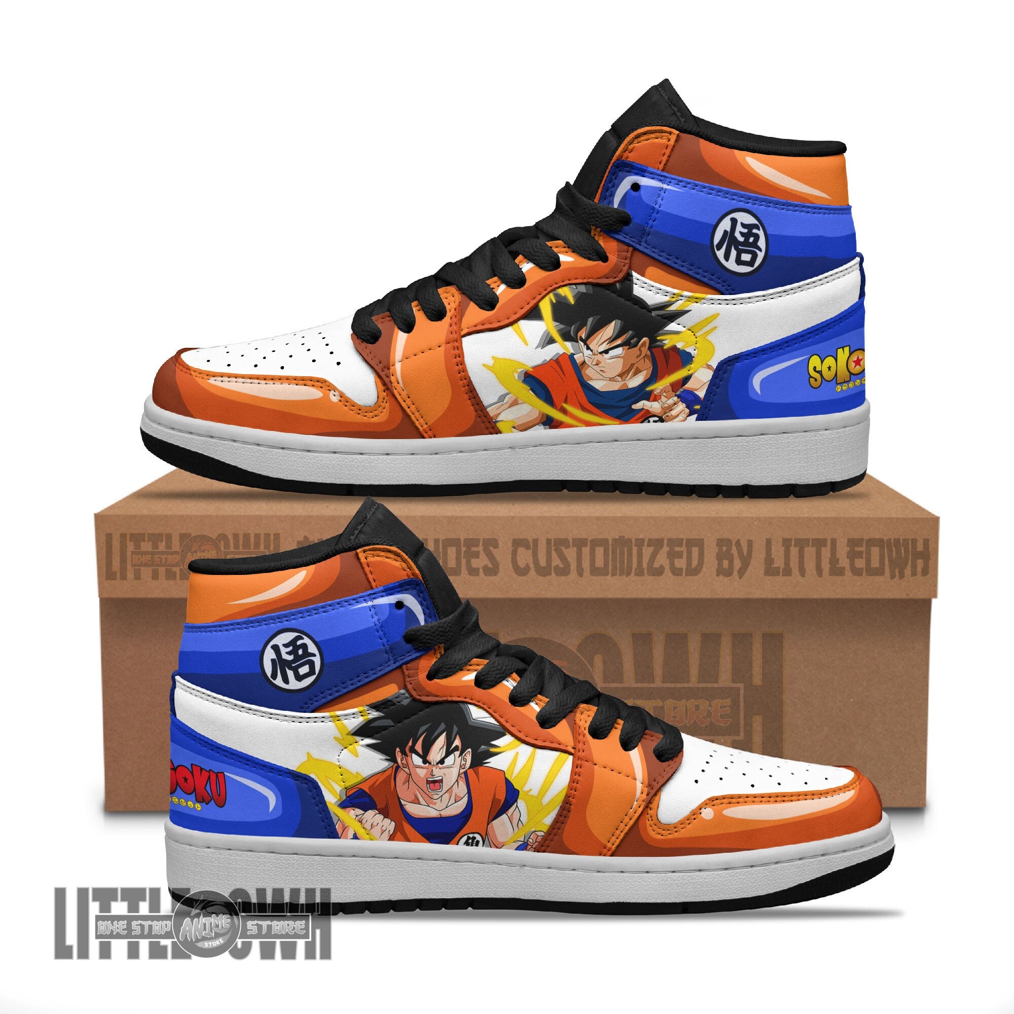Ideafootwear Goku AJ1 High Sneakers Shoes For Men And Women