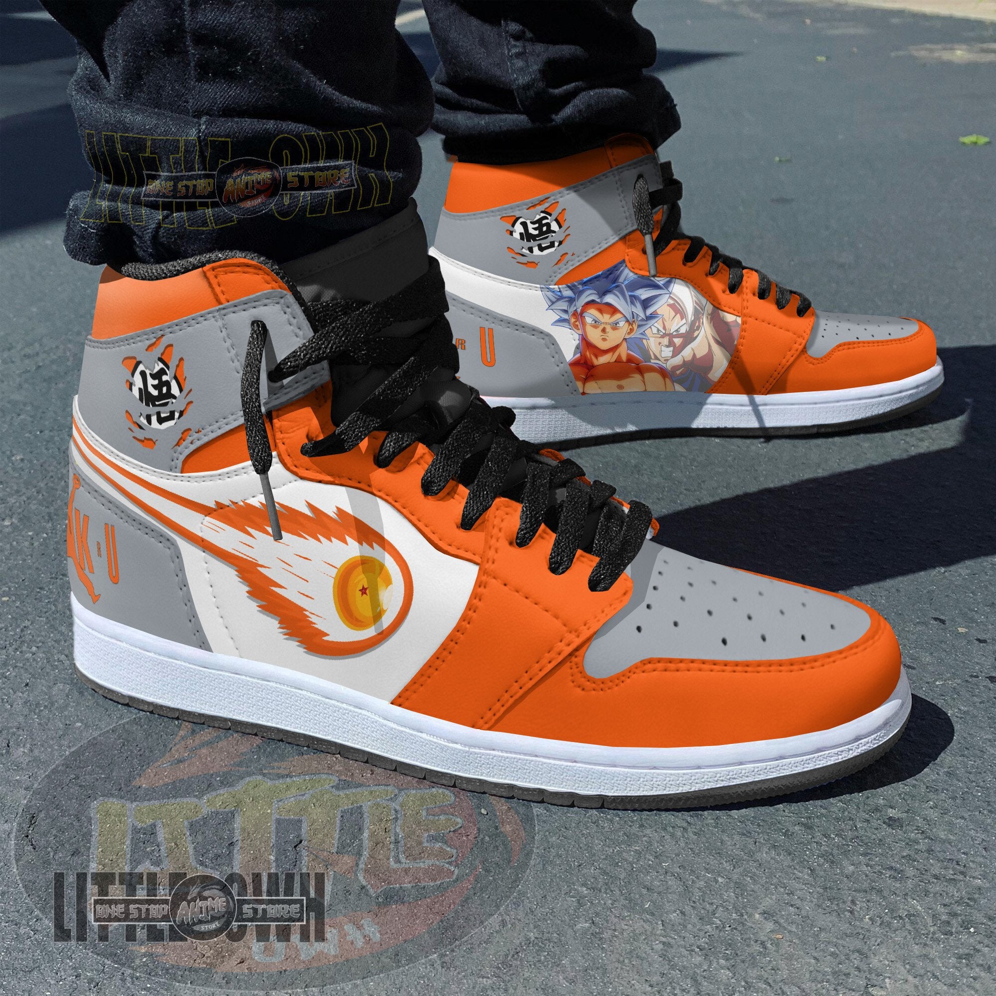 Ideafootwear Goku Ultra Instinct AJ1 High Sneakers Shoes For Men And Women