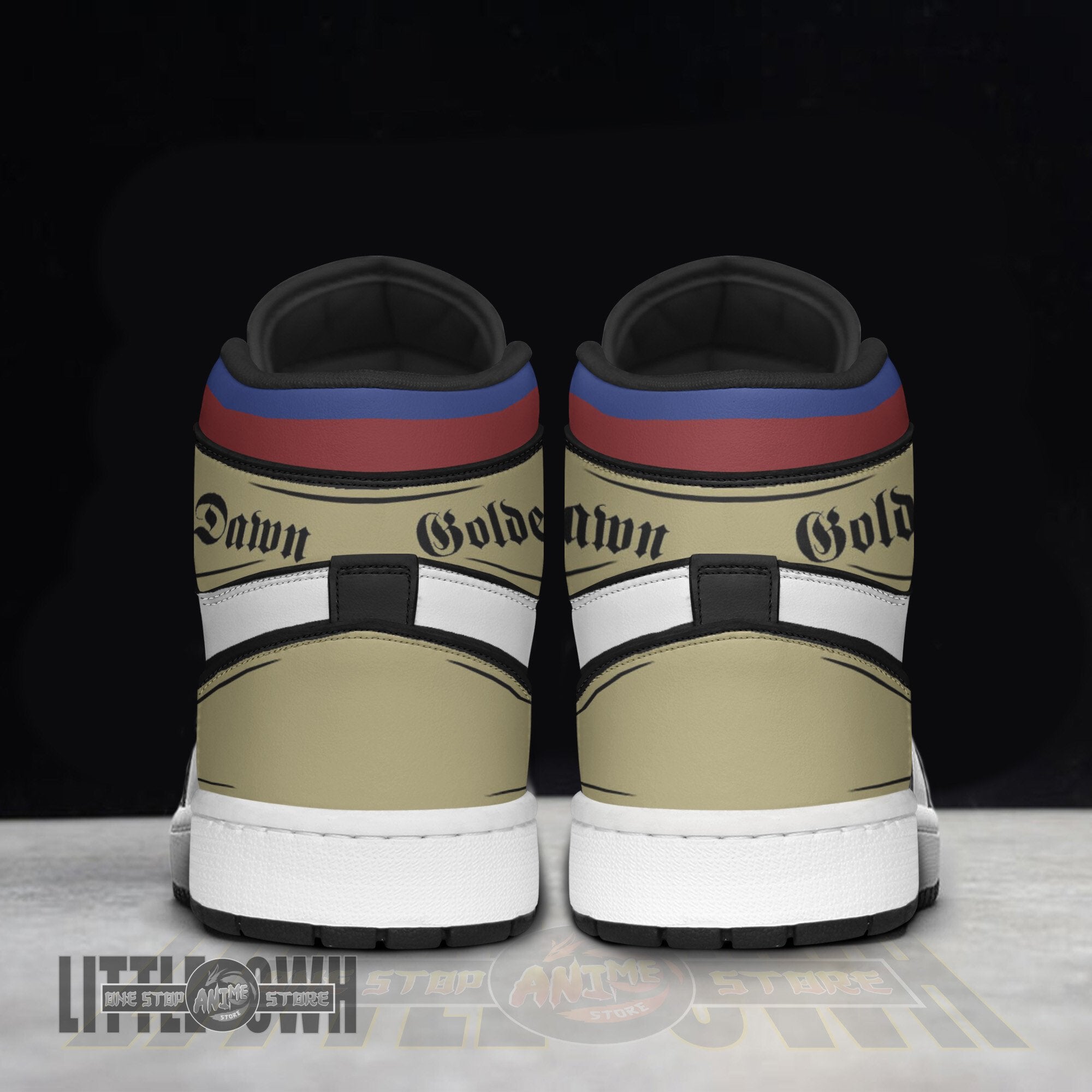 Ideafootwear Golden Dawn AJ1 High Sneakers Shoes For Men And Women