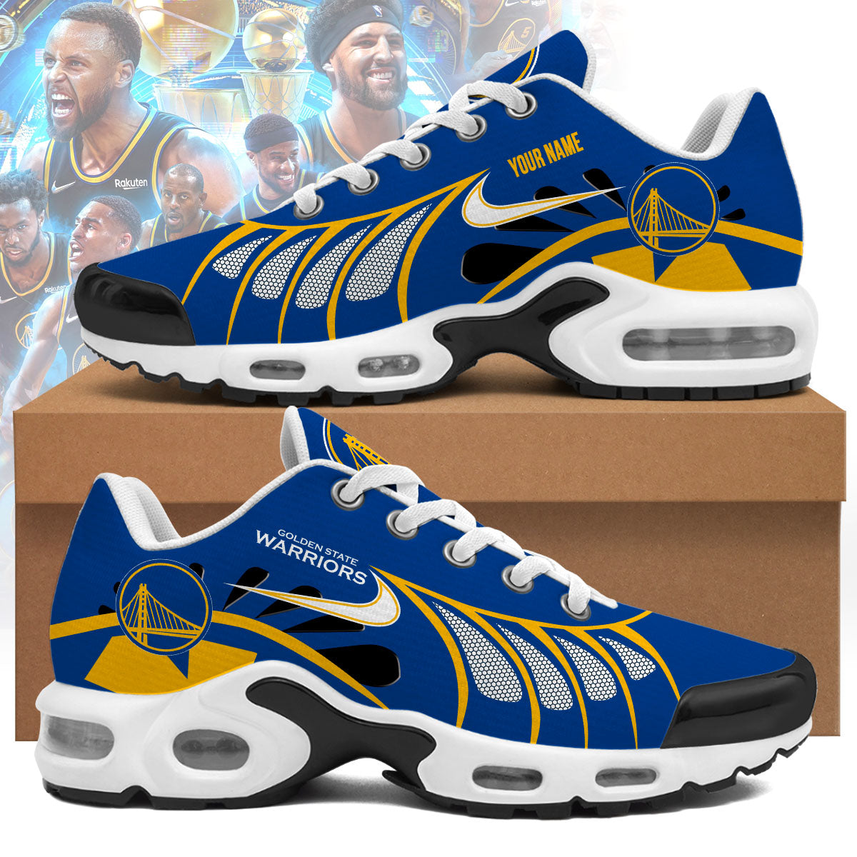 Ideafootwear Golden State Warriors TN Shoes Sneakers For Men And Women