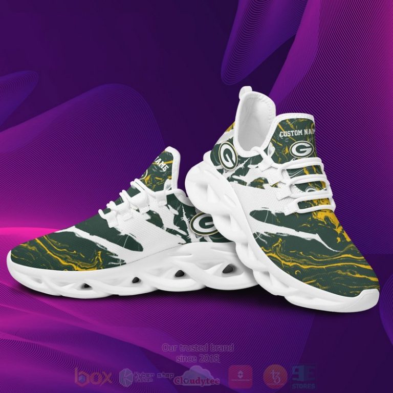 Ideafootwear Green Bay Packers Max Soul Shoes Sneakers For Men And Women