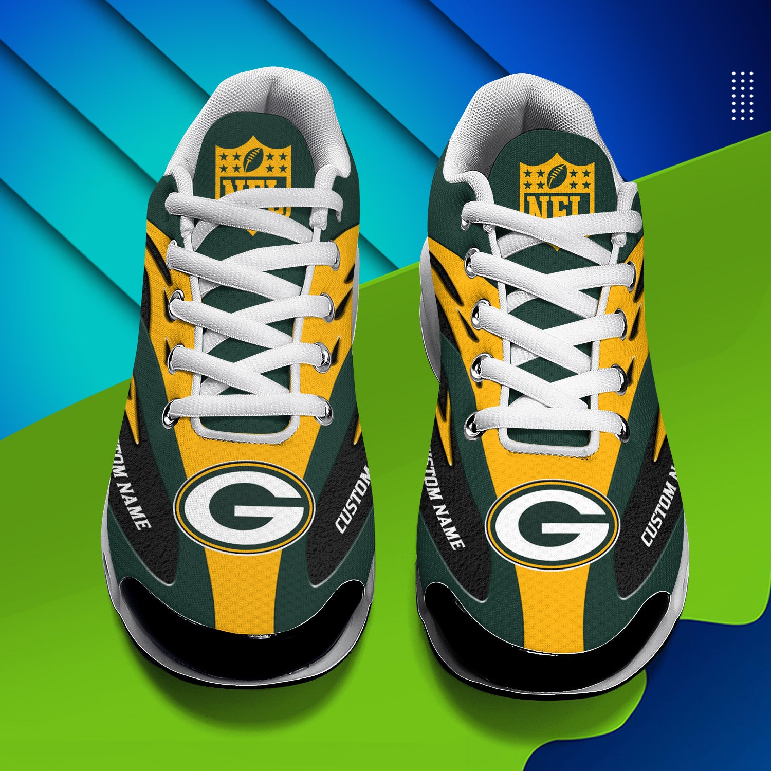 Ideafootwear Green Bay Packers TN Shoes Sneakers For Men And Women