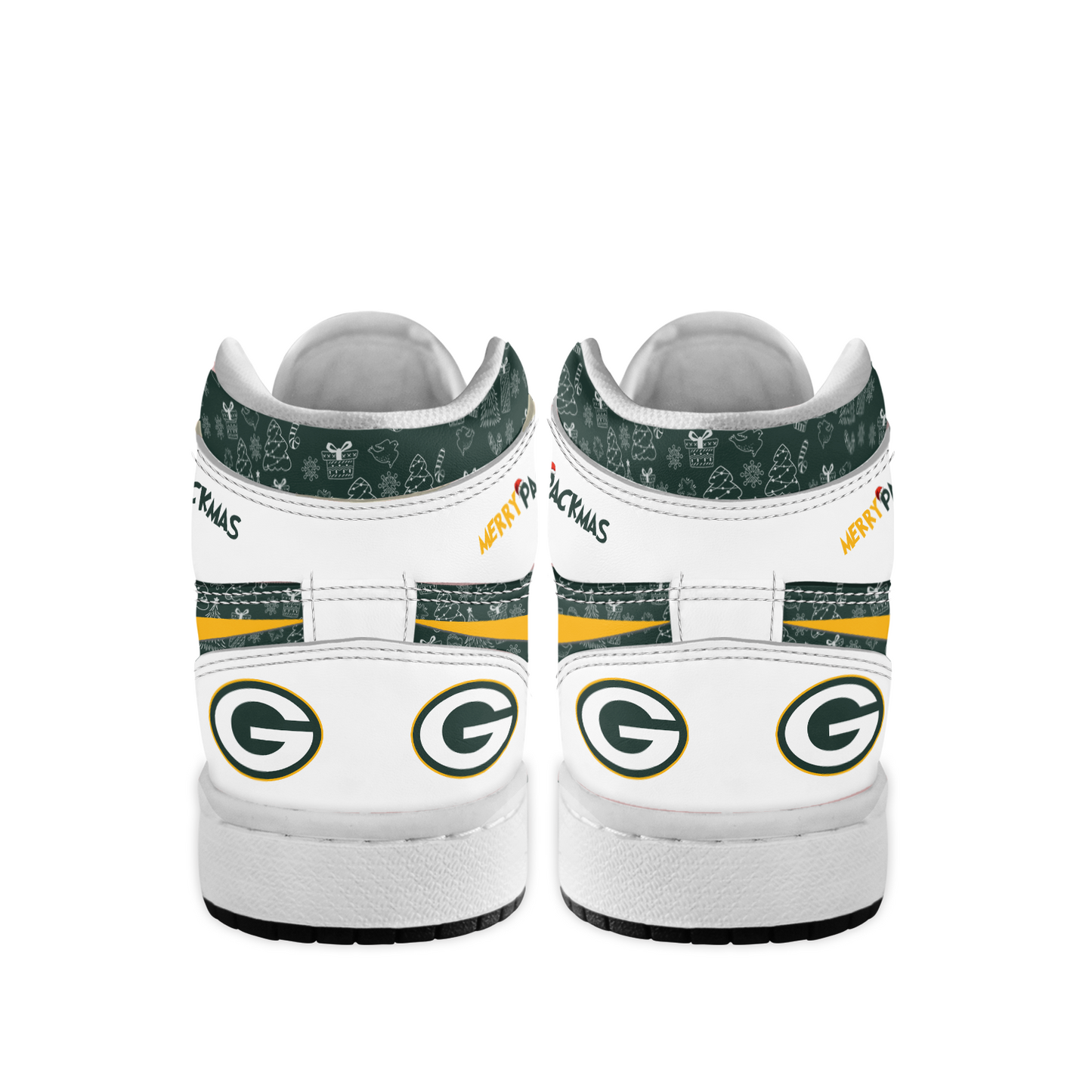 Ideafootwear Green Bay Packers x The Grinch x Christmas AJ1 High Sneakers Shoes For Men And Women
