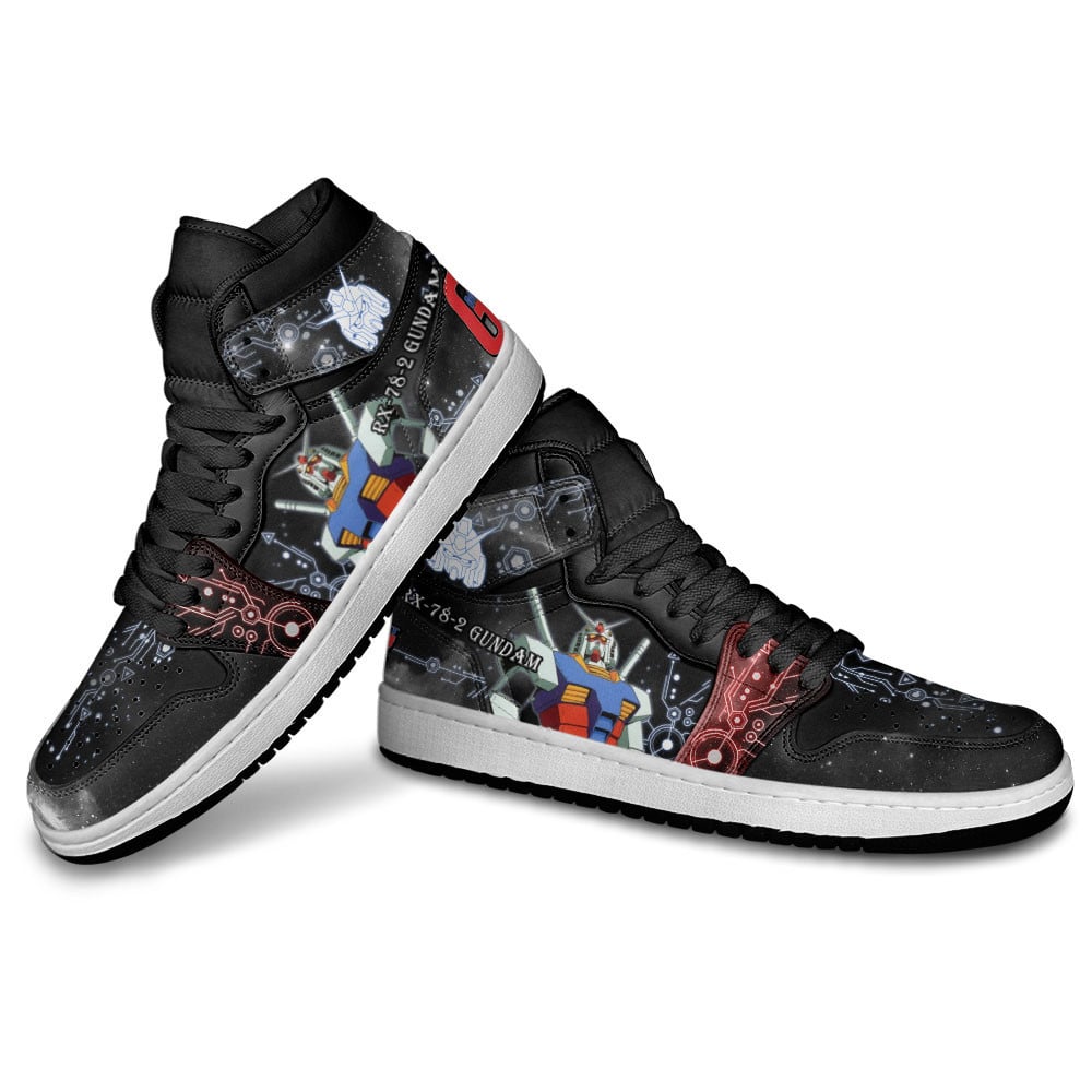 Ideafootwear Gundam AJ1 High Sneakers Shoes For Men And Women