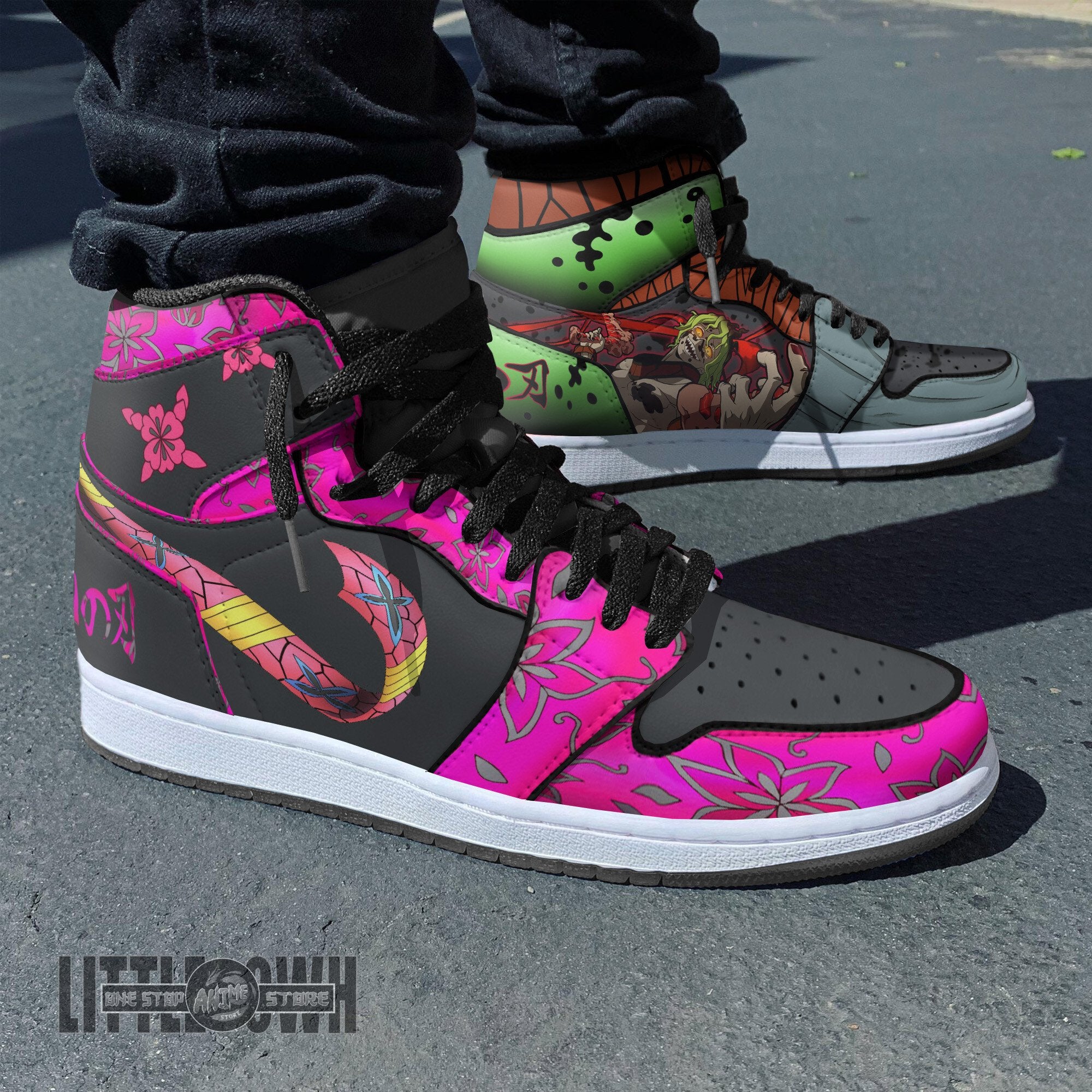 Ideafootwear Gyutaro x Dabi AJ1 High Sneakers Shoes For Men And Women