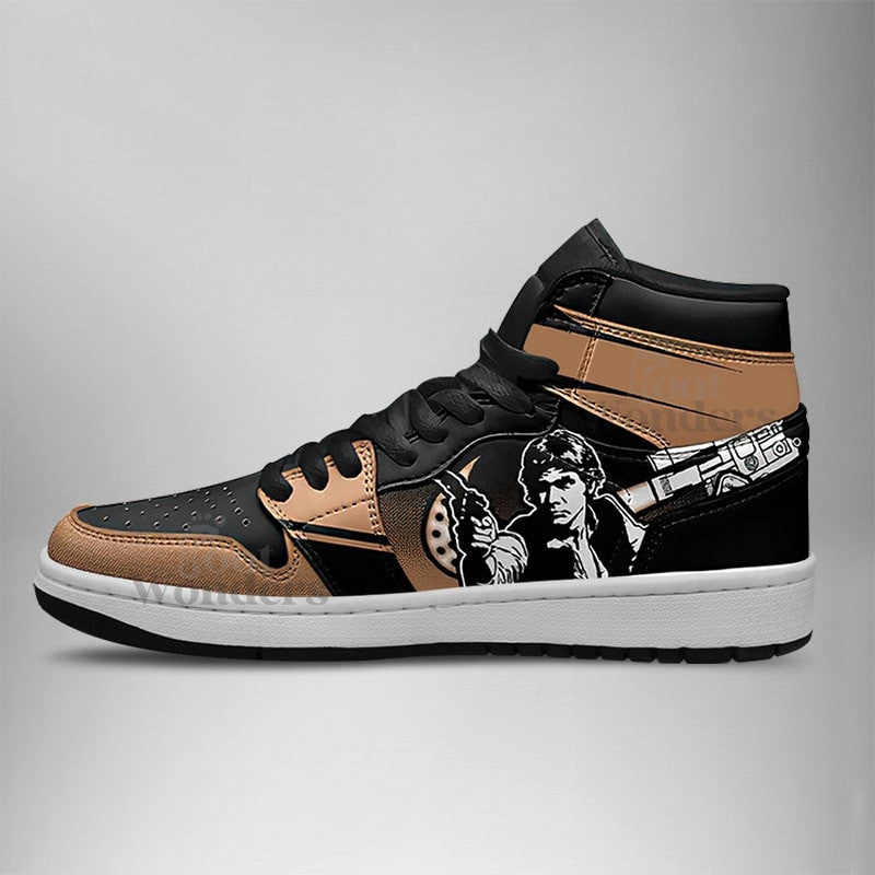 Ideafootwear Han Solo AJ1 High Sneakers Shoes For Men And Women