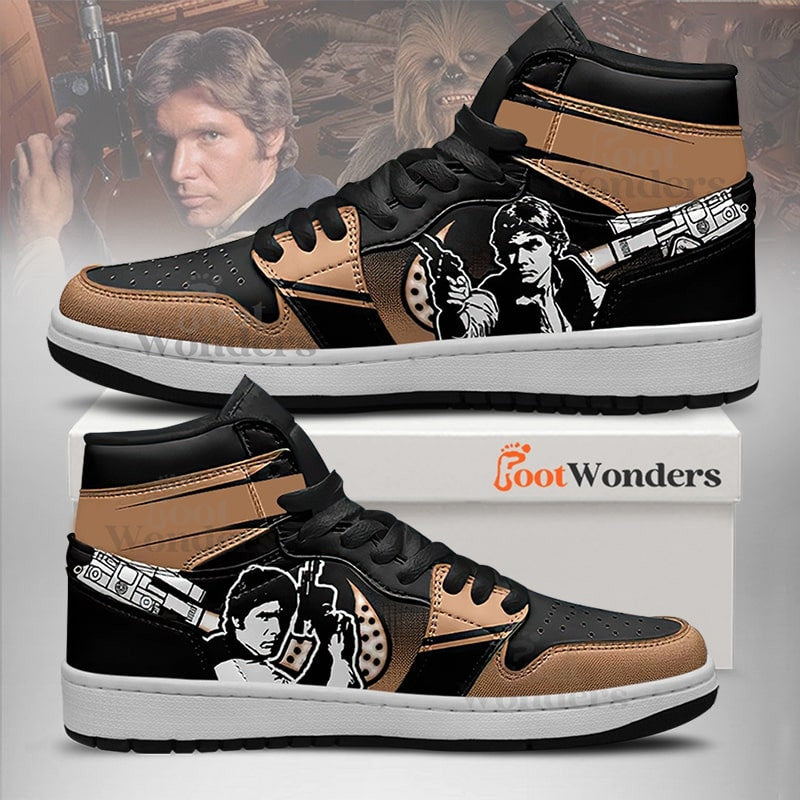 Ideafootwear Han Solo AJ1 High Sneakers Shoes For Men And Women