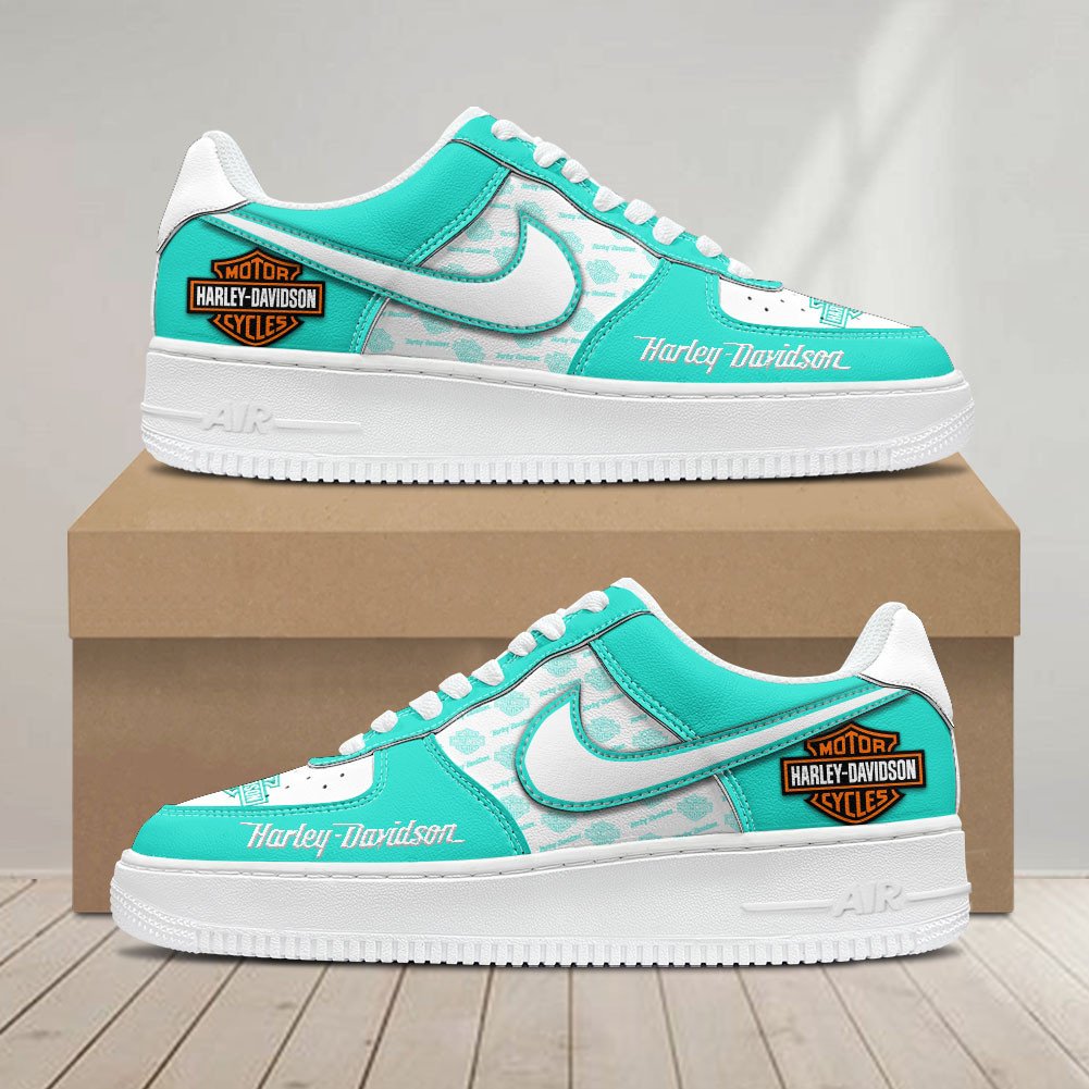 Ideafootwear Harley-Davidson Air Low-Top Sneakers Shoes For Men And Women 1