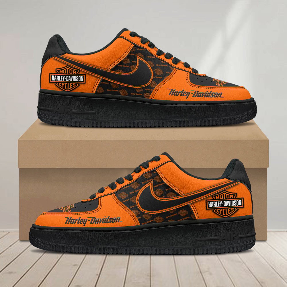 Ideafootwear Harley-Davidson Air Low-Top Sneakers Shoes For Men And Women 1
