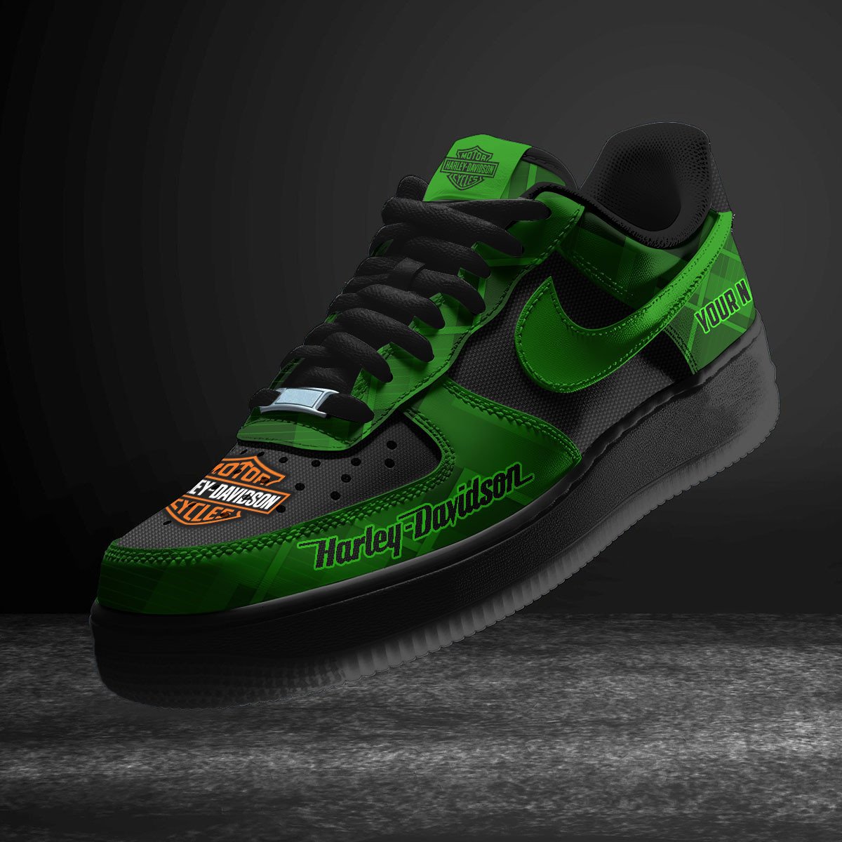 Ideafootwear Harley-Davidson Air Low-Top Sneakers Shoes For Men And Women 1