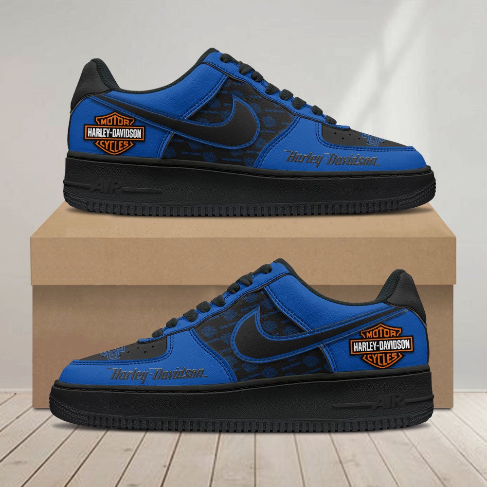 Ideafootwear Harley-Davidson Air Low-Top Sneakers Shoes For Men And Women 1