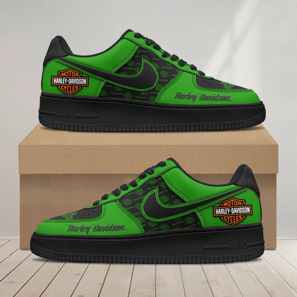 Ideafootwear Harley-Davidson Air Low-Top Sneakers Shoes For Men And Women 1