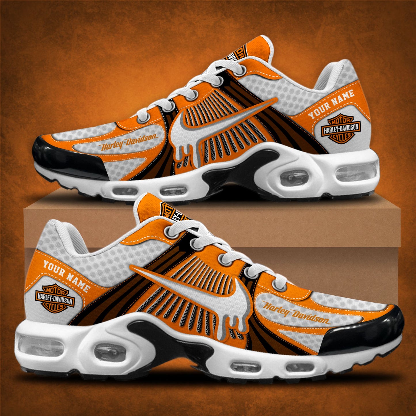 Ideafootwear Harley-Davidson TN Shoes Sneakers For Men And Women