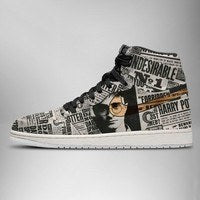Ideafootwear Harry Potter AJ1 High Sneakers Shoes For Men And Women