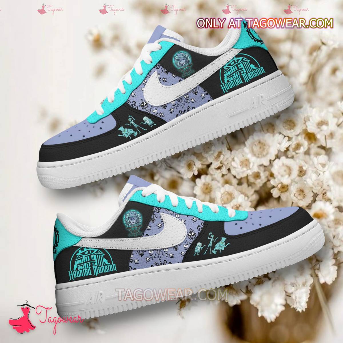Ideafootwear Haunted Mansion Air Low-Top Sneakers Shoes For Men And Women 2
