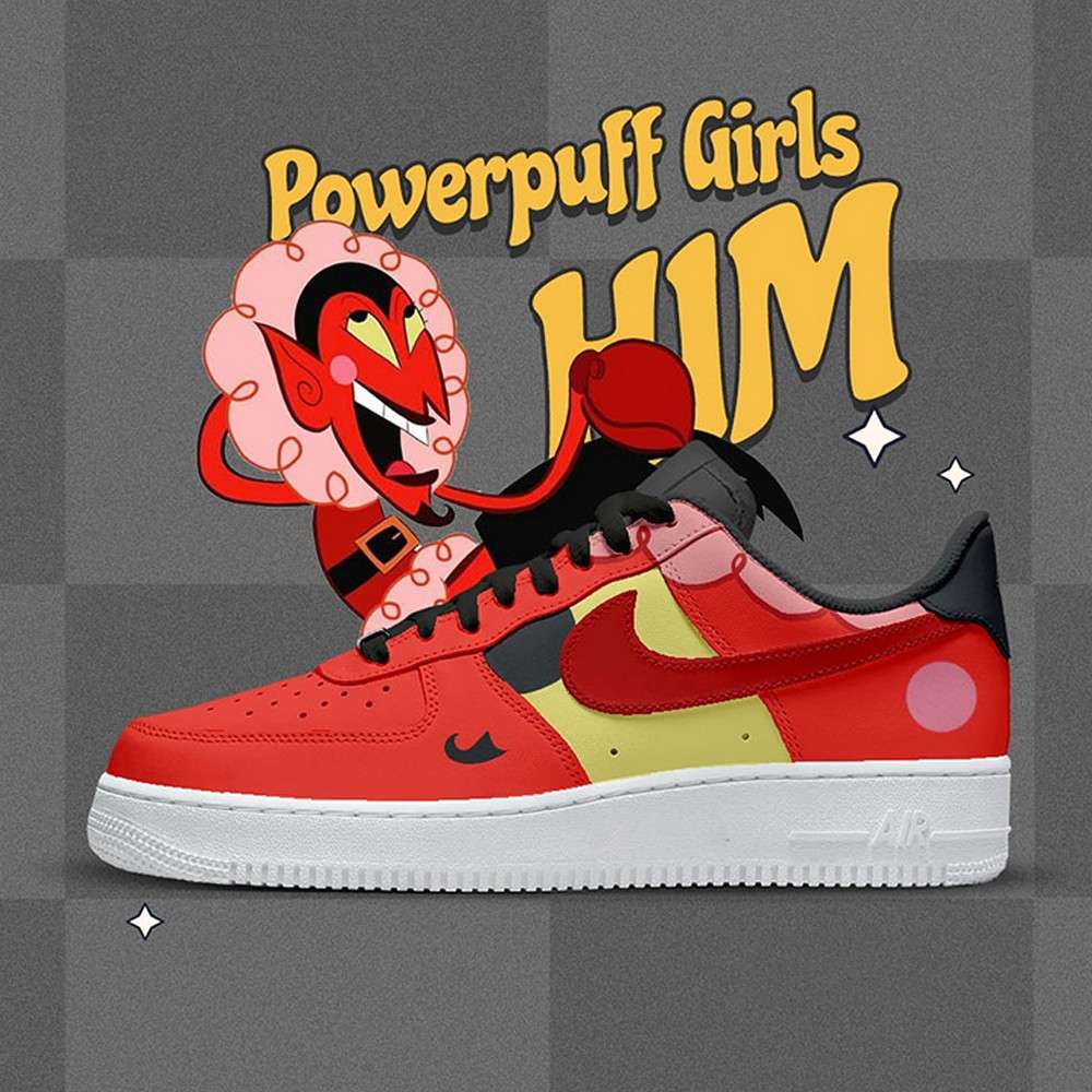 Ideafootwear Him The Powerpuff Girls Air Low-Top Sneakers Shoes For Men And Women 1