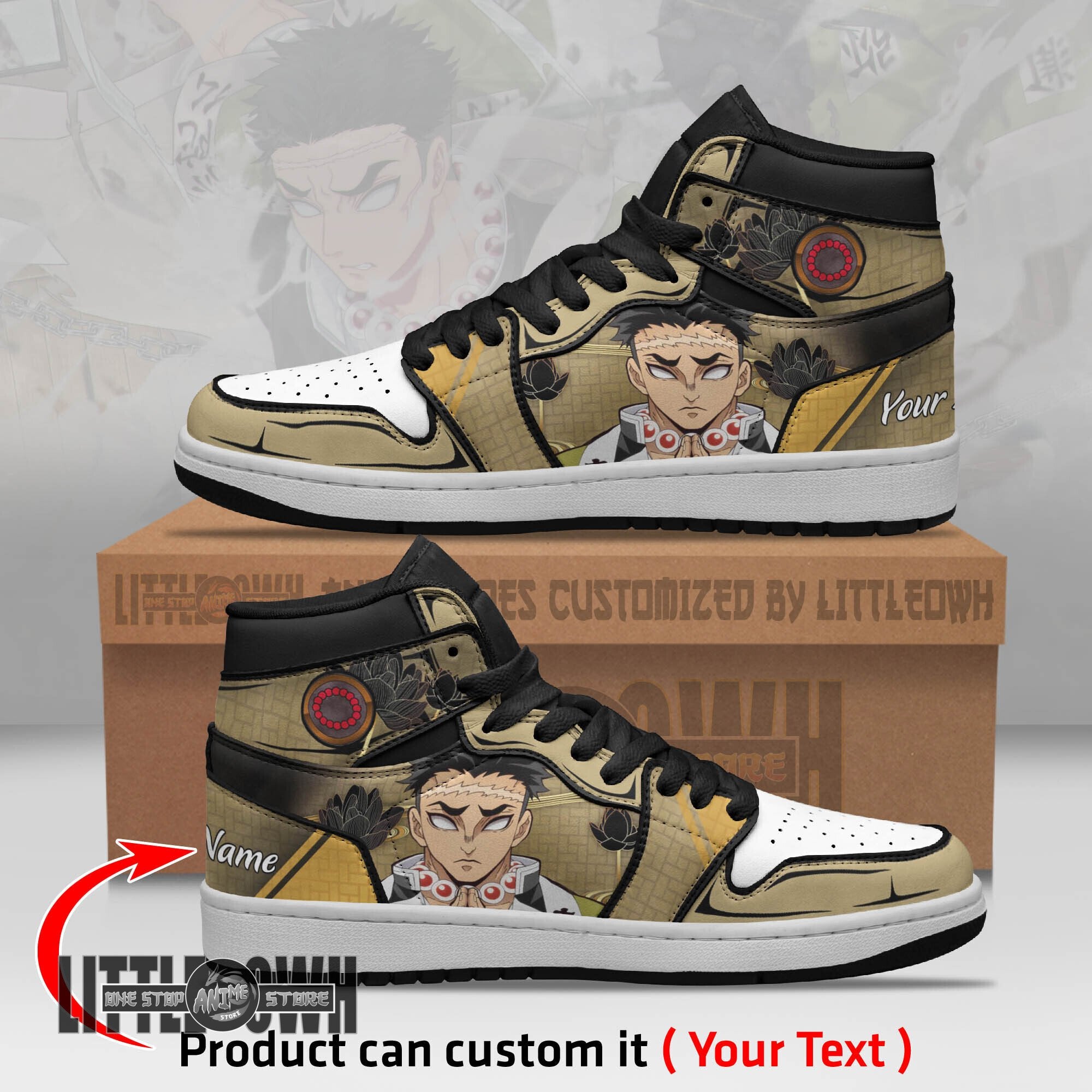 Ideafootwear Himejima Gyoumei AJ1 High Sneakers Shoes For Men And Women